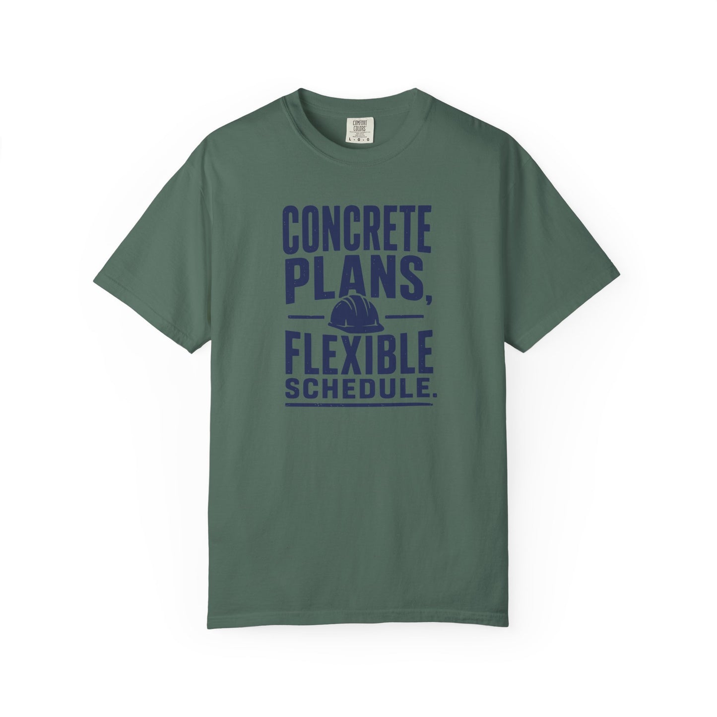 Concrete Plans Flexible Schedule T-Shirt product mockup