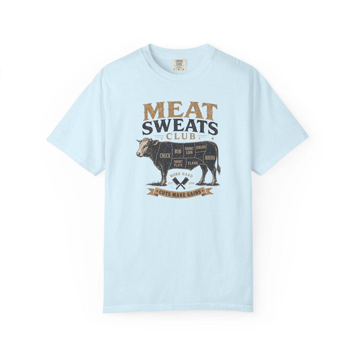 Meat Sweats Club T-Shirt | Funny Vintage Butcher BBQ Graphic Tee