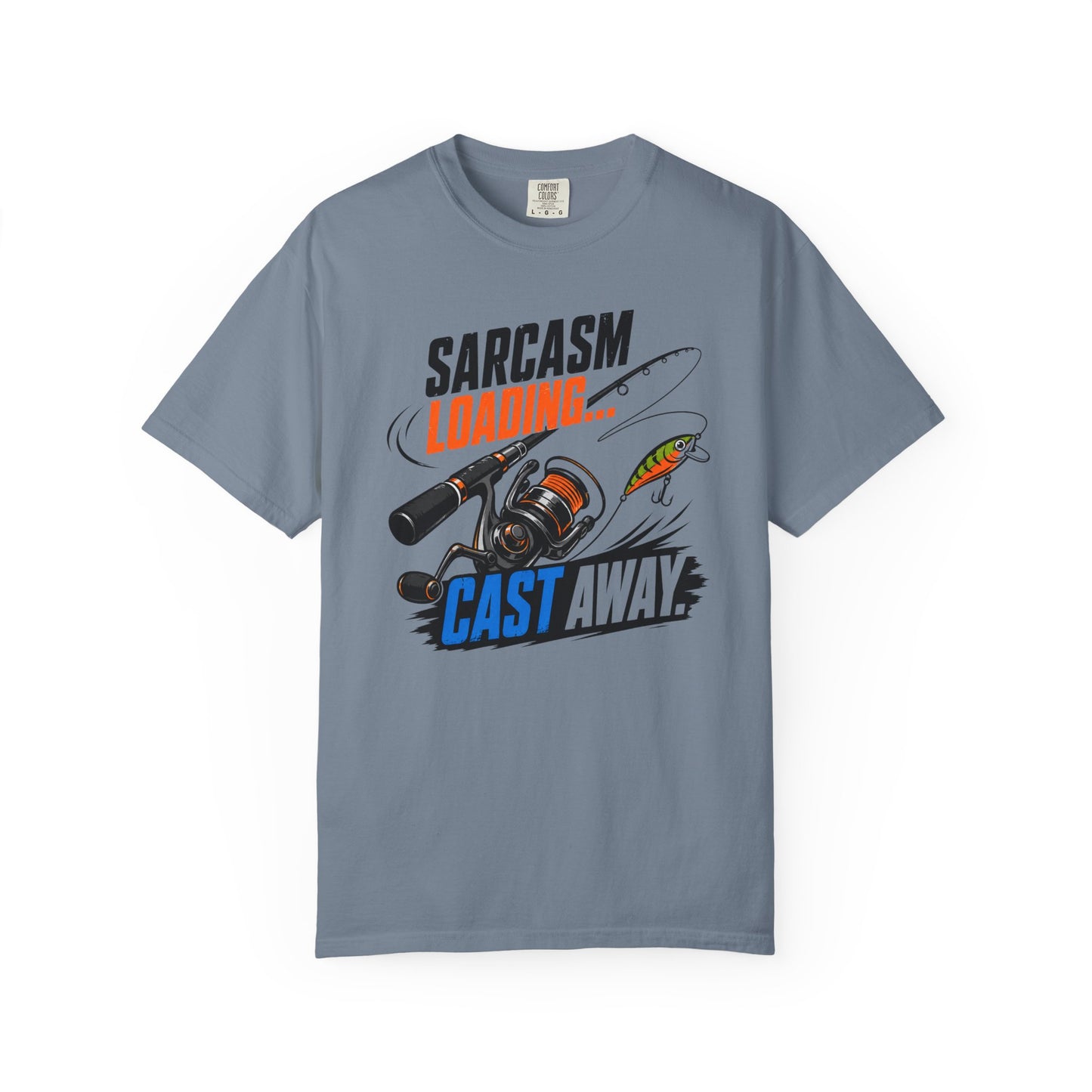 Sarcasm Loading Cast Away T-Shirt | Funny Fishing Graphic Tee