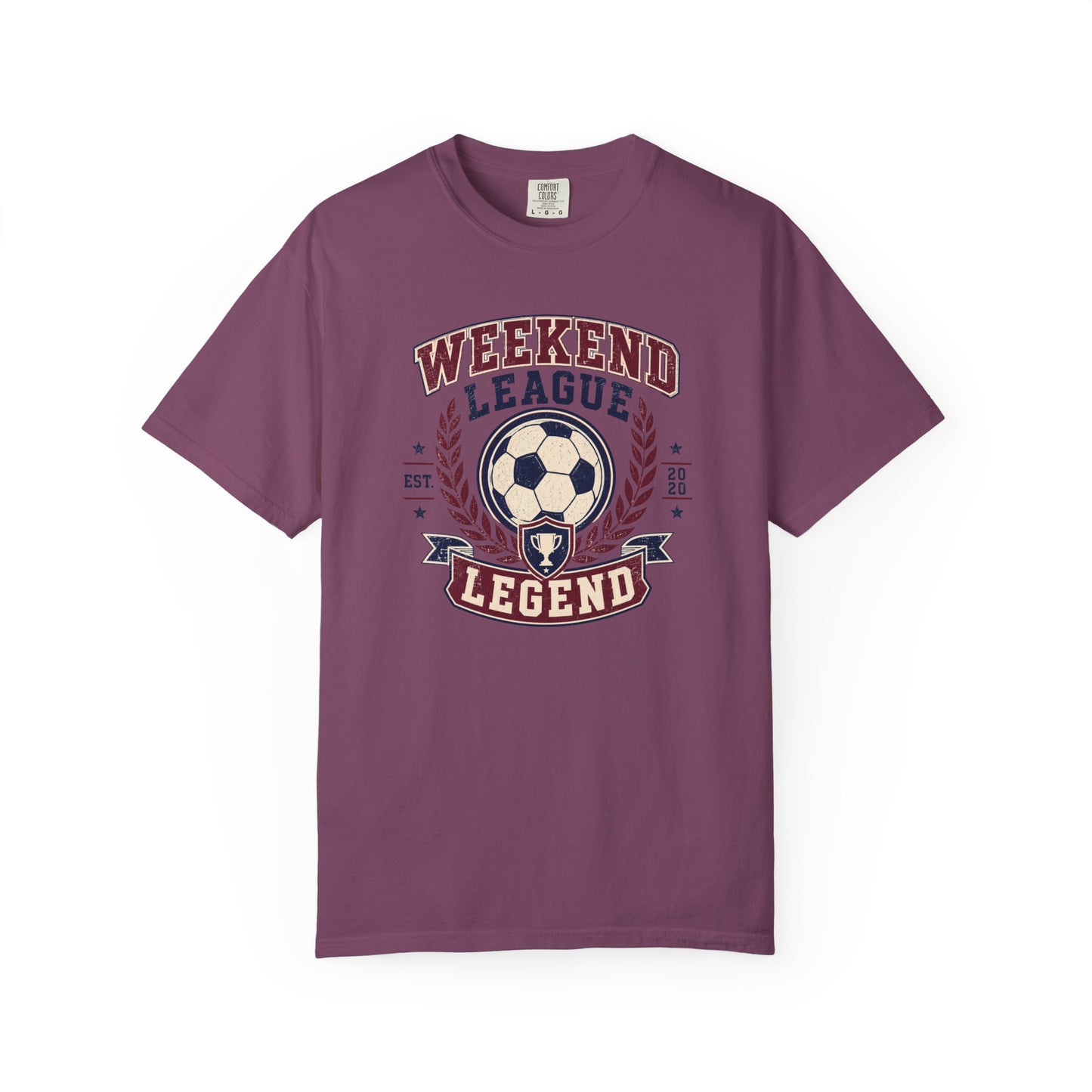 Weekend League Legend Soccer T-Shirt | Vintage Collegiate Soccer Graphic Tee