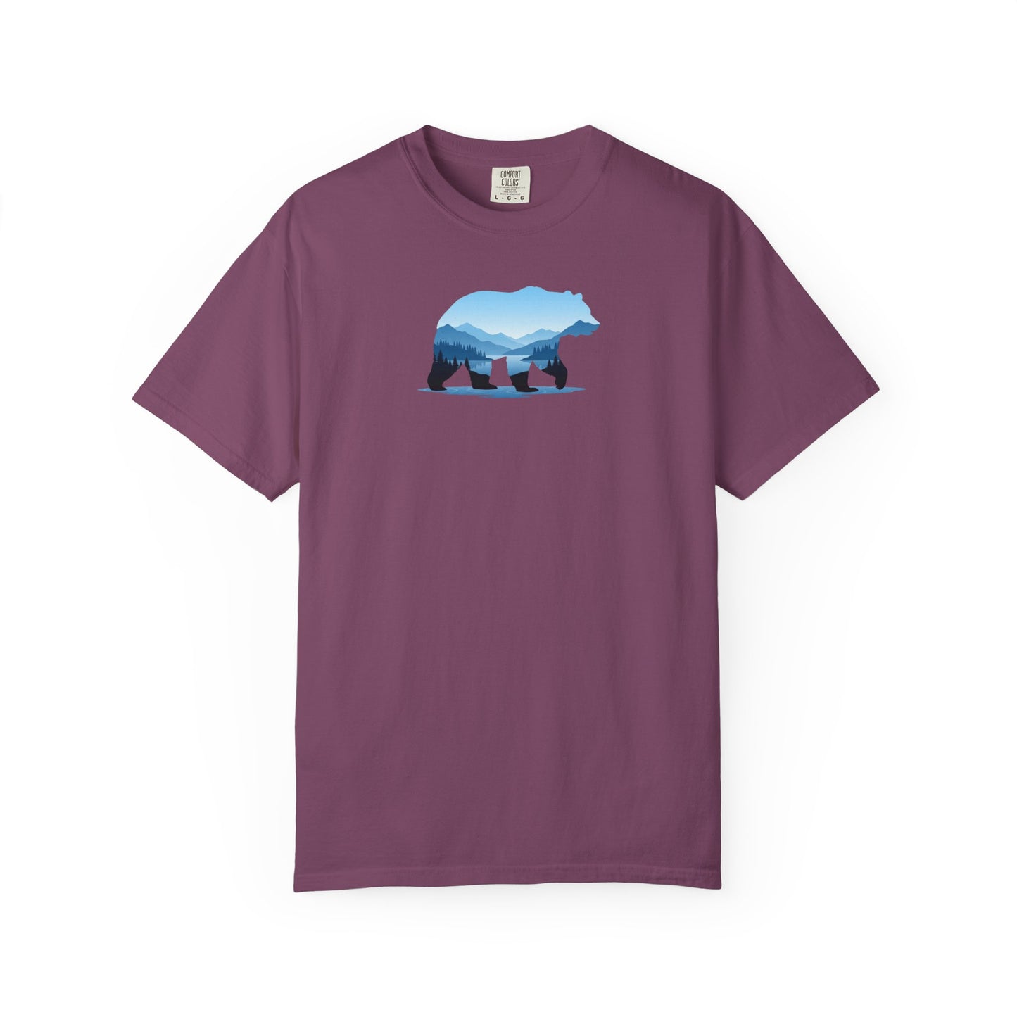Bear Mountain Double Exposure T-Shirt | Wildlife Nature Graphic Tee