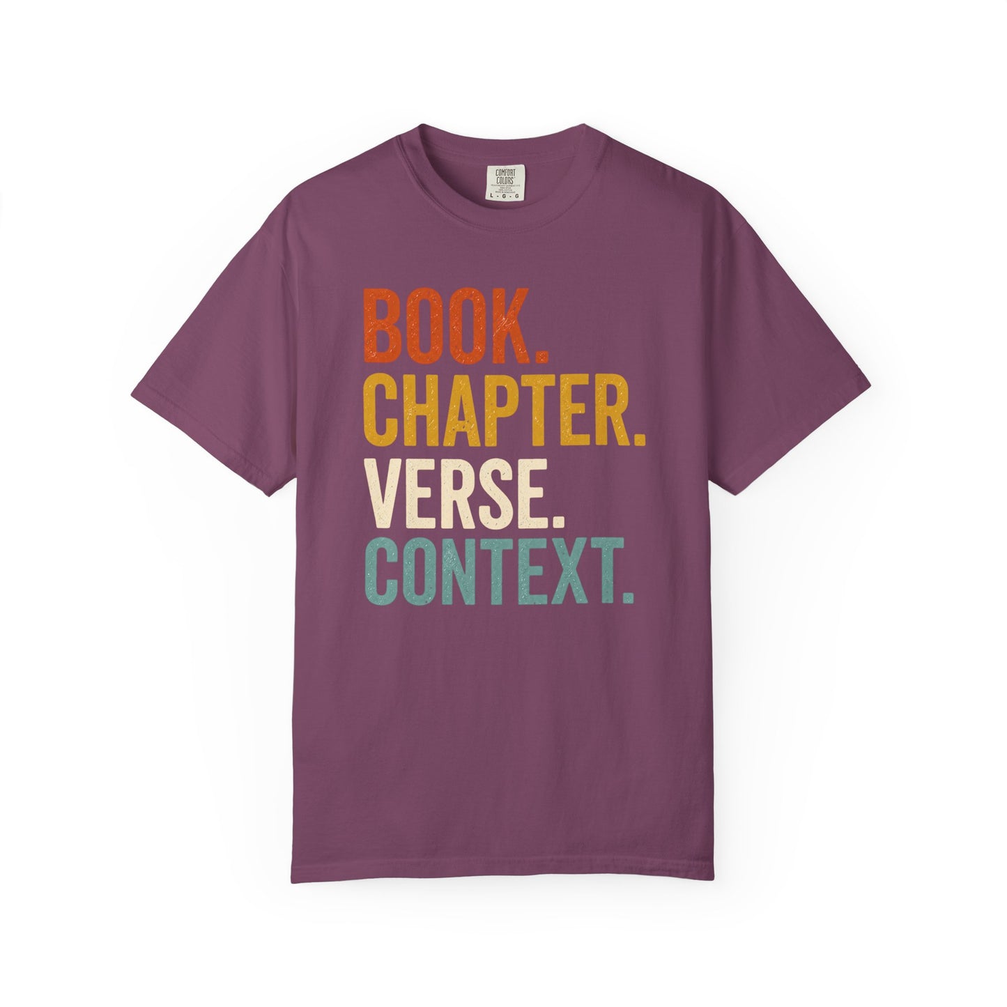 Book Chapter Verse Context T-Shirt product mockup