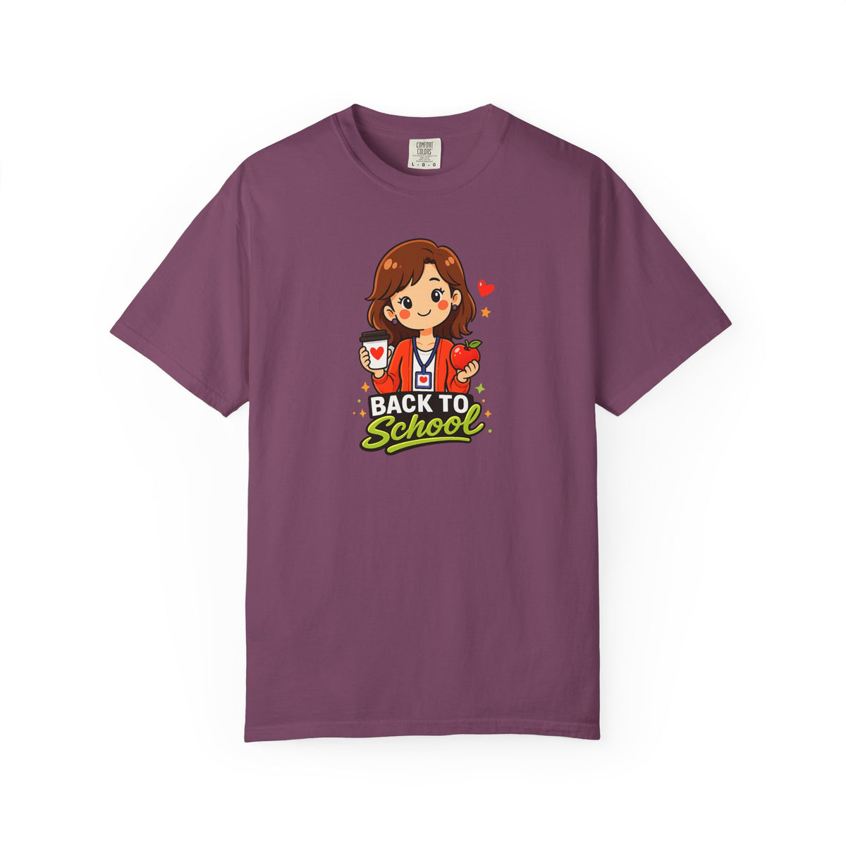 Cute Back to School Teacher Shirt – Coffee and Apple Graphic Tee