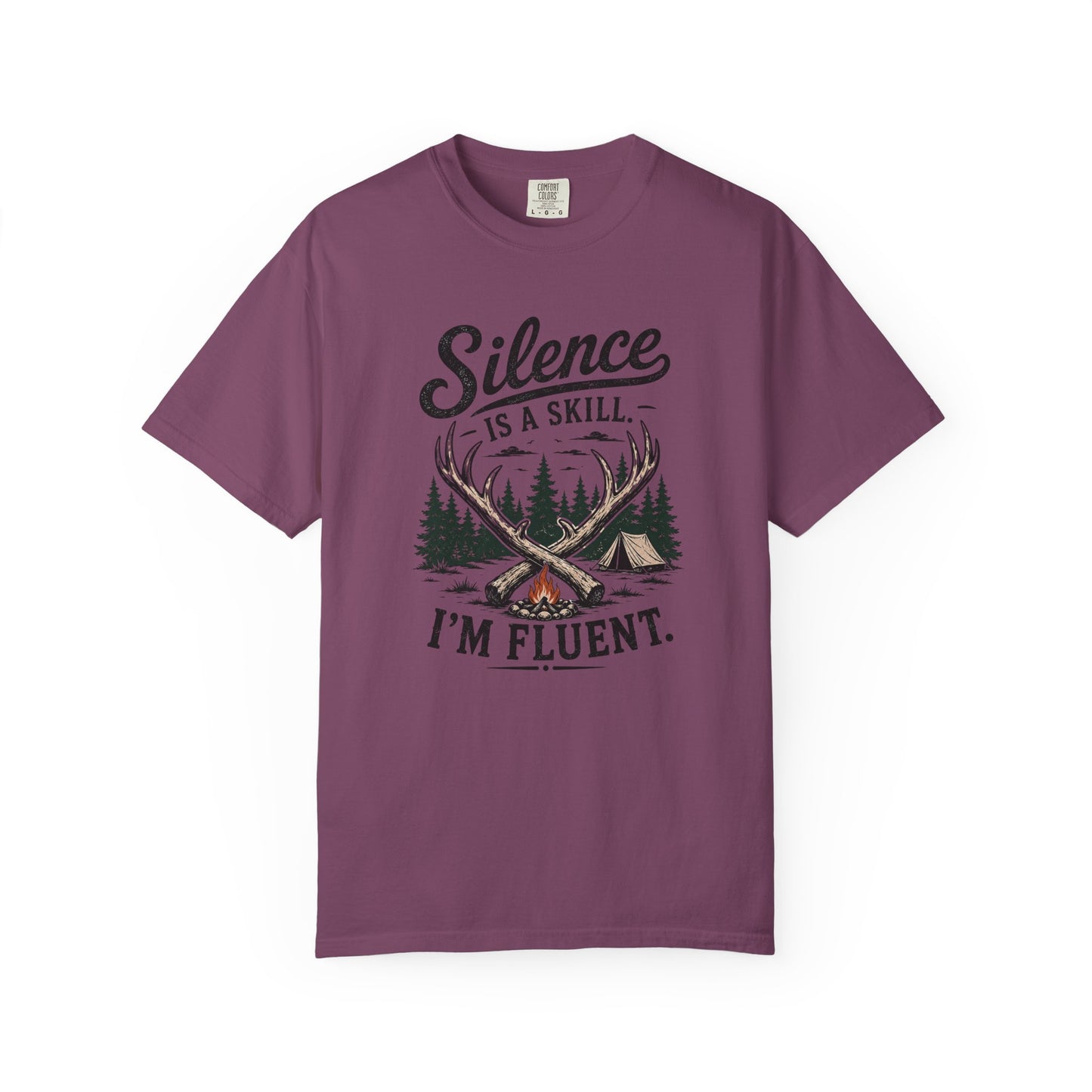 Silence Is a Skill Shirt – Funny Introvert Camping T-Shirt