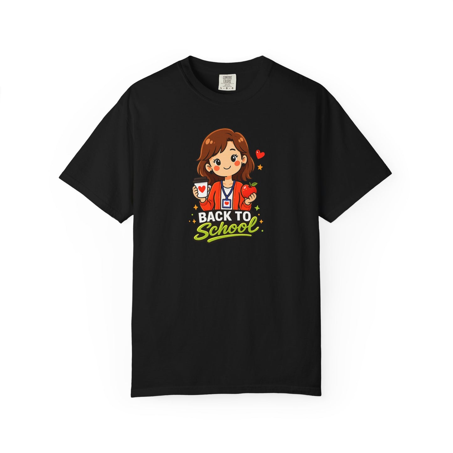 Cute Back to School Teacher Shirt – Coffee and Apple Graphic Tee