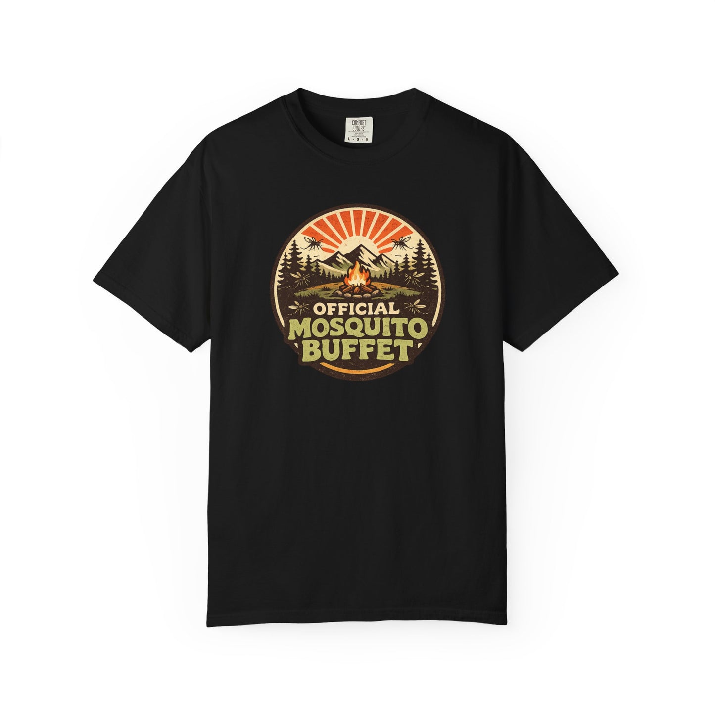 Official Mosquito Buffet T-Shirt | Funny Vintage Camping Graphic Tee