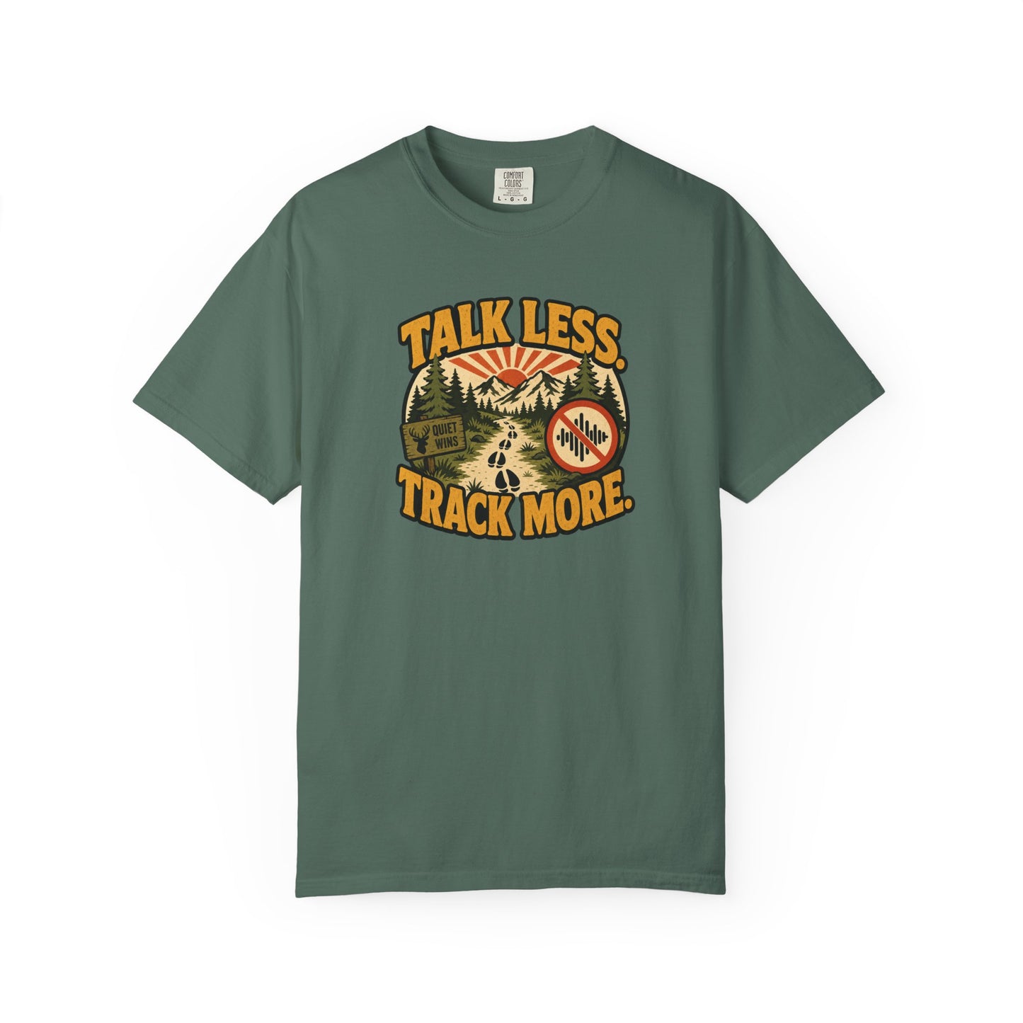 Talk Less Track More T-Shirt — Outdoor Trail Running & Hiking Graphic Tee