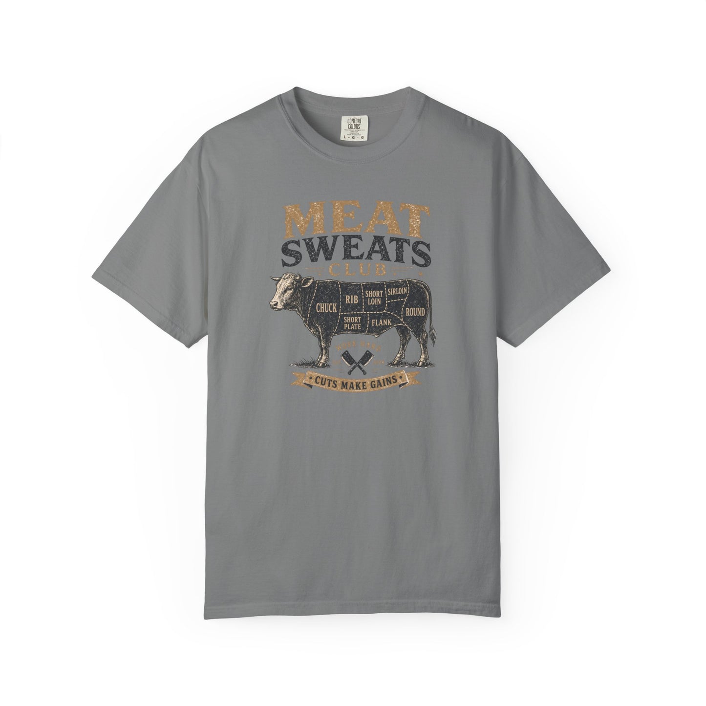 Meat Sweats Club T-Shirt | Funny Vintage Butcher BBQ Graphic Tee