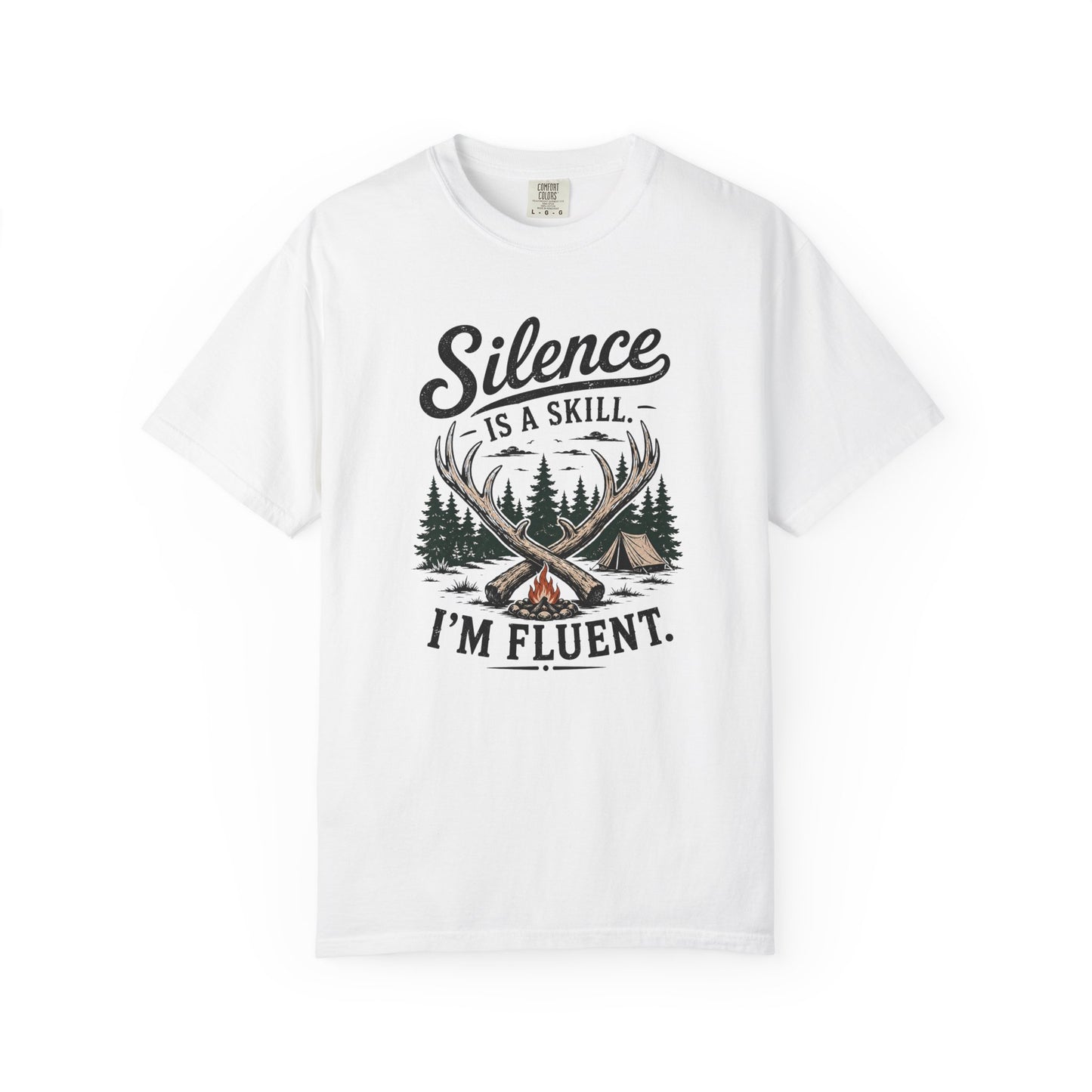 Silence Is a Skill Shirt – Funny Introvert Camping T-Shirt
