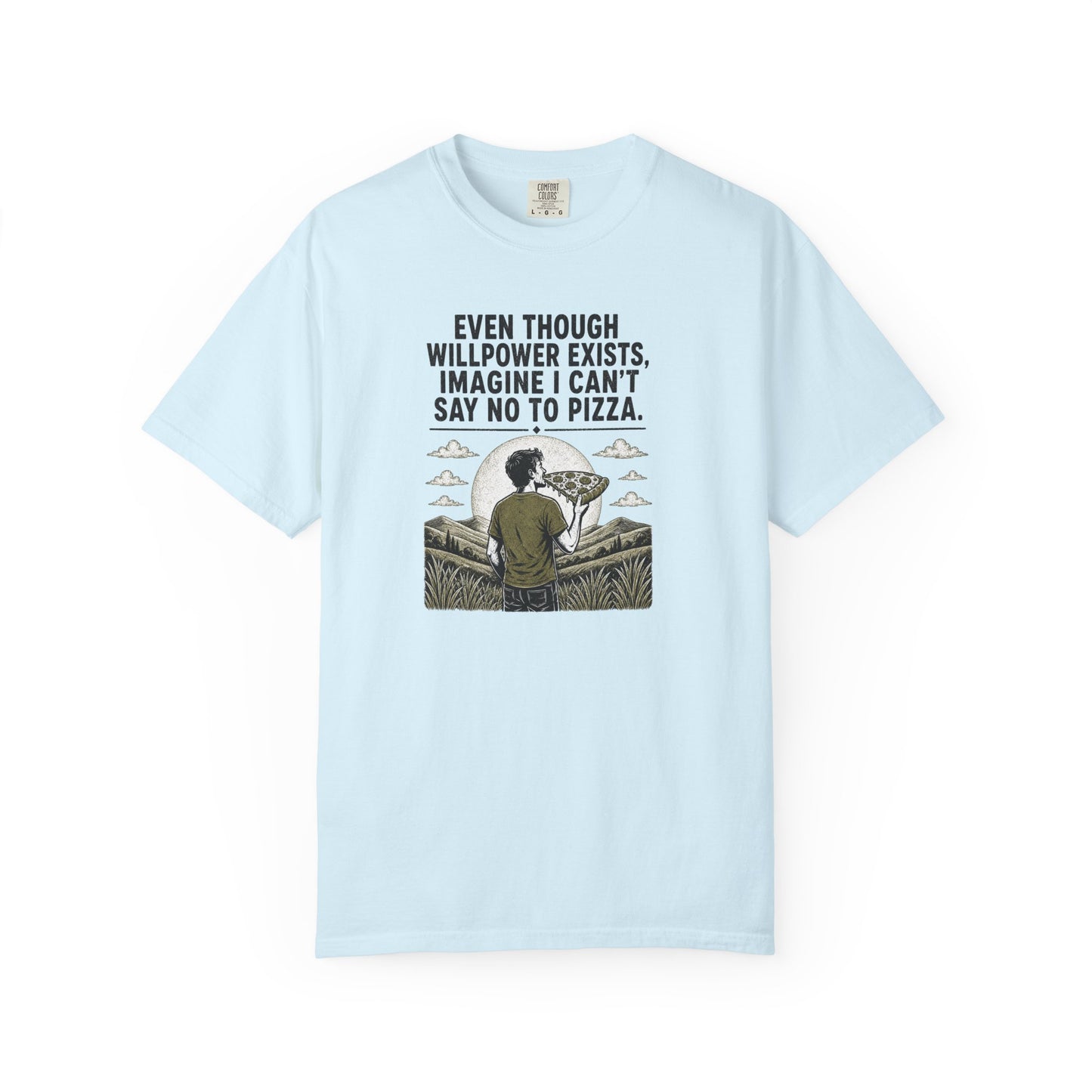 Imagine I Can't Say No To Pizza T-Shirt | Funny Foodie Aesthetic Graphic Tee