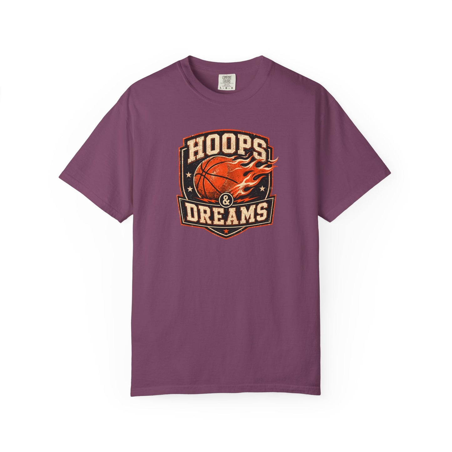 Hoops and Dreams Basketball T-Shirt | Vintage Retro Sports Graphic Tee