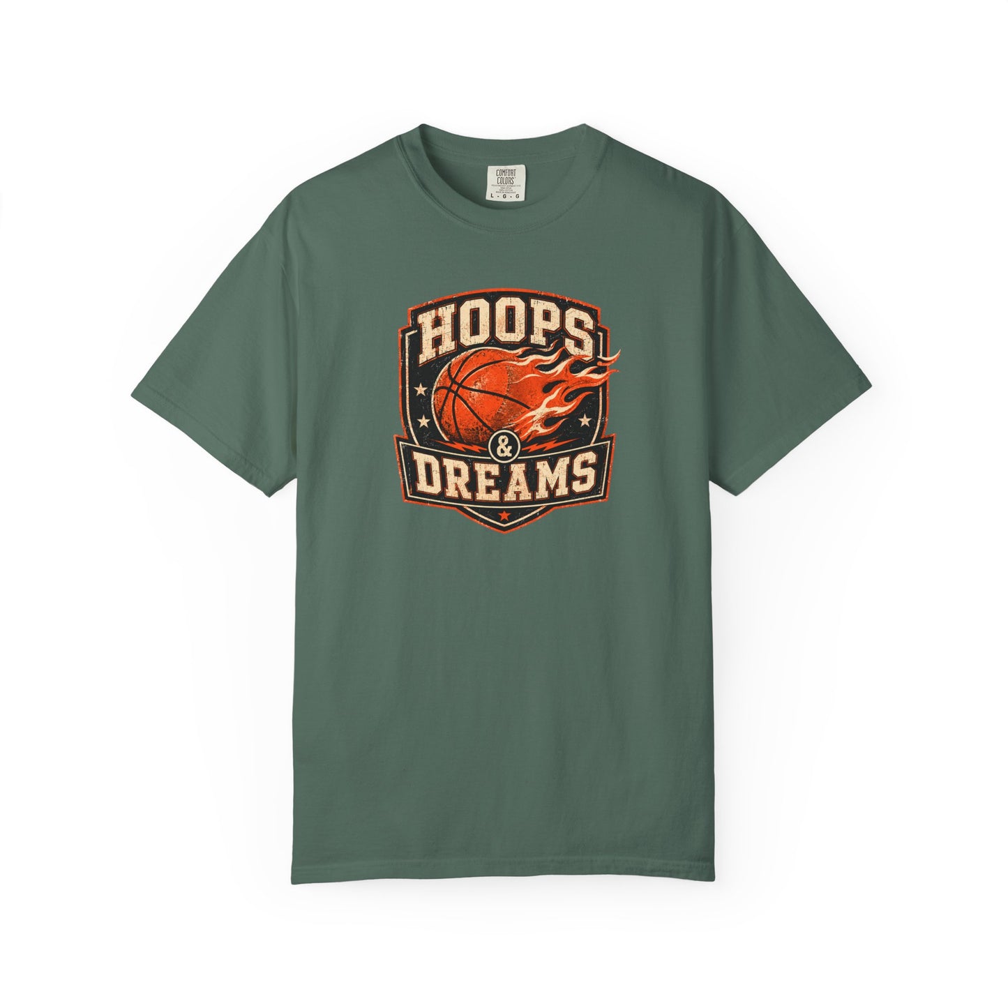 Hoops and Dreams Basketball T-Shirt | Vintage Retro Sports Graphic Tee
