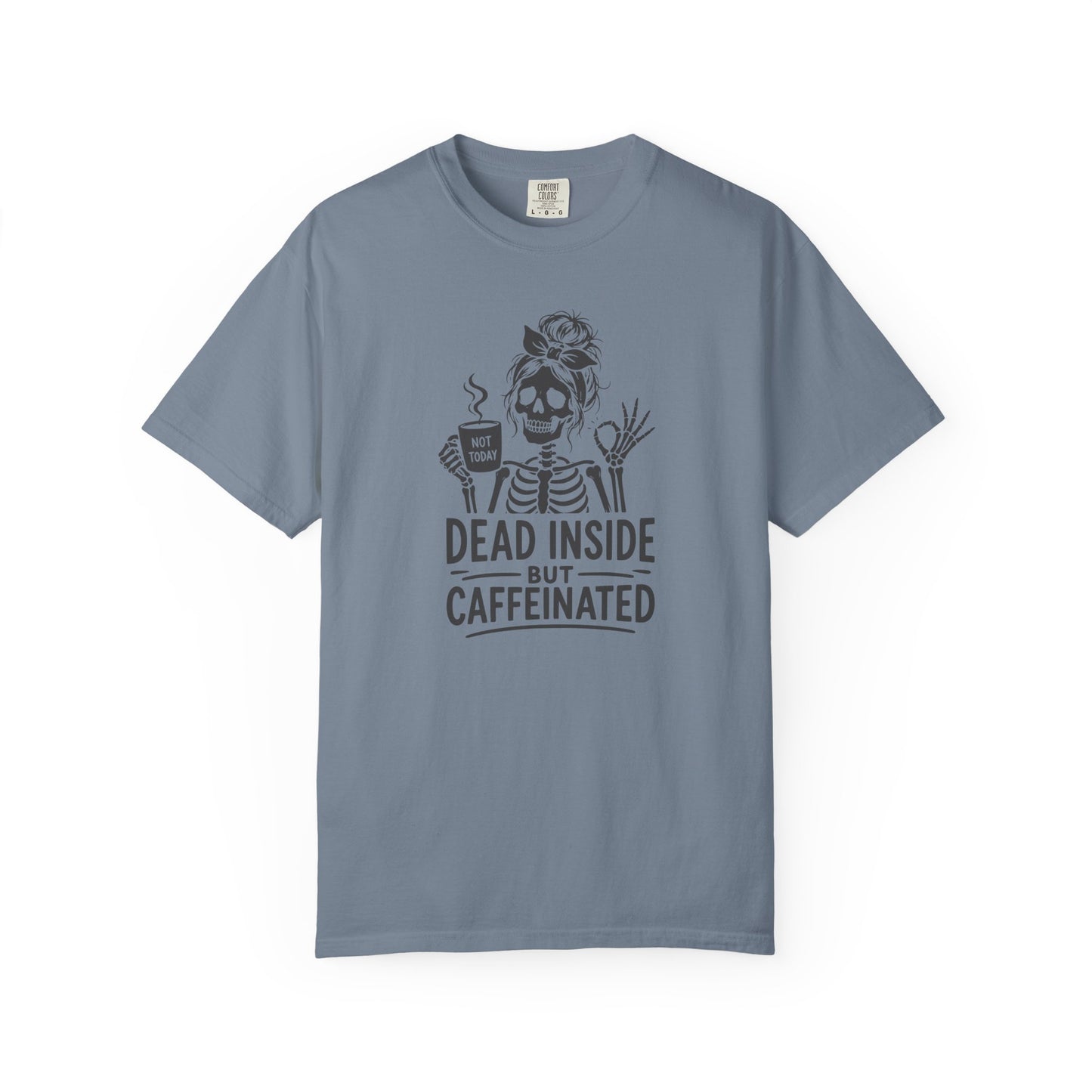 Dead Inside But Caffeinated T-Shirt product mockup