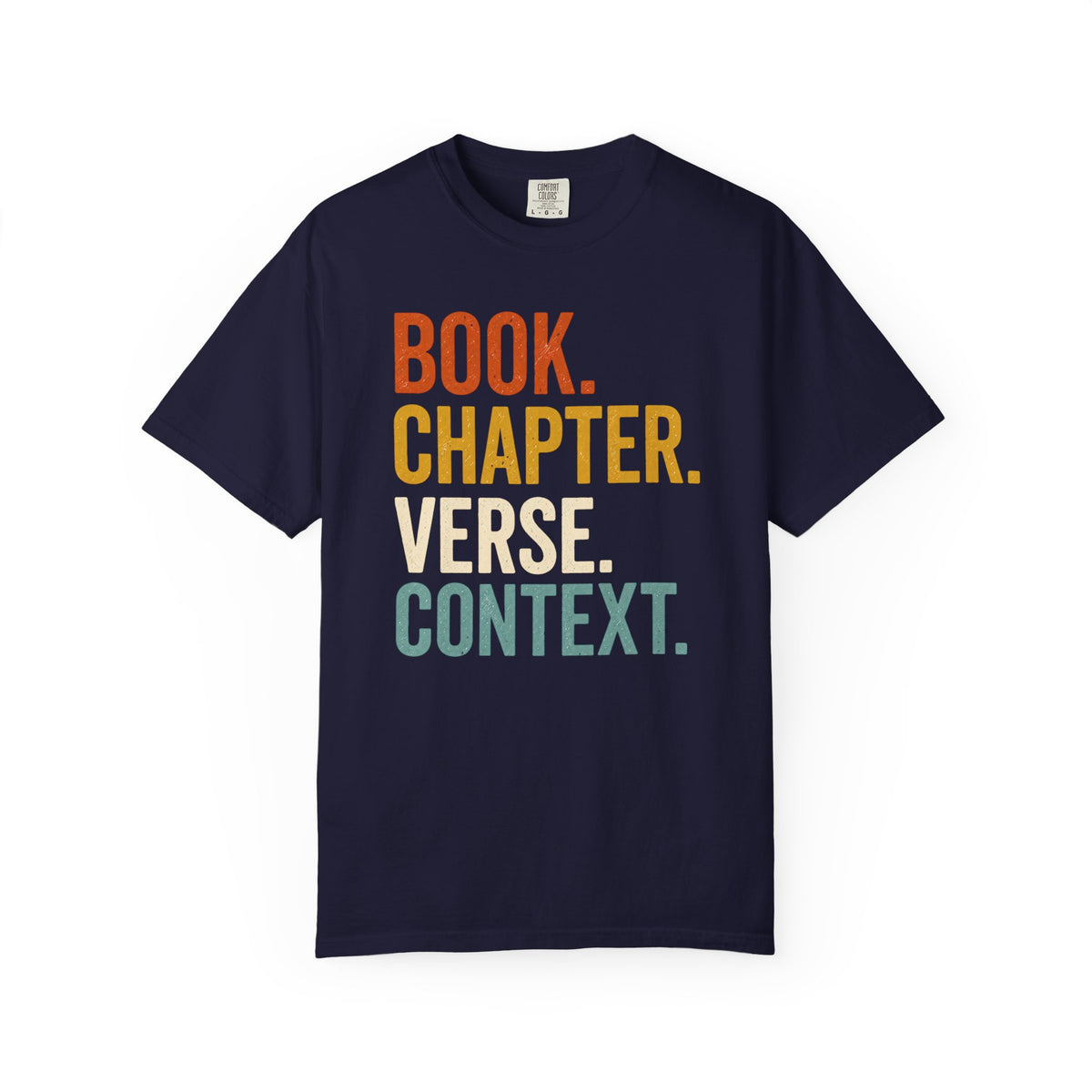 Book Chapter Verse Context T-Shirt product mockup