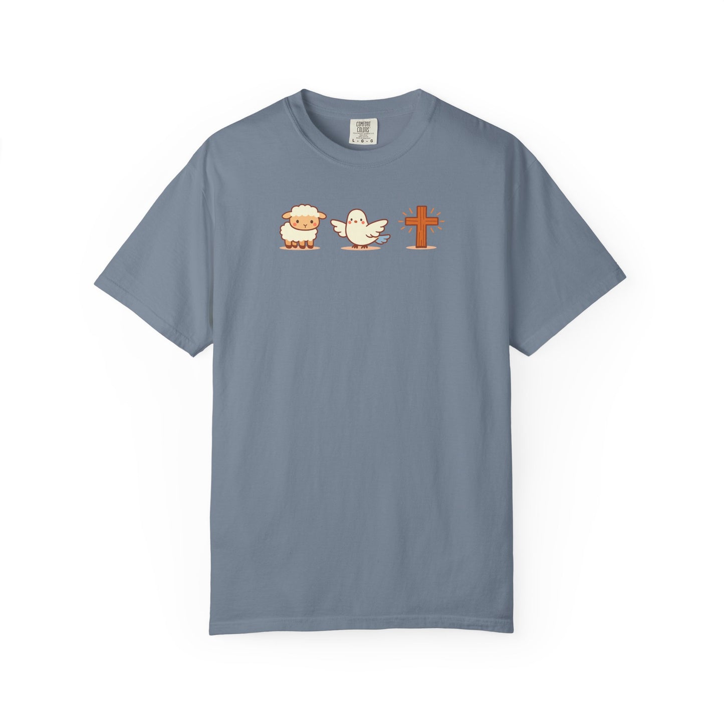 Symbols of Faith – Lamb, Dove & Cross T-Shirt