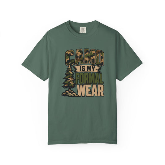 Camo Is My Formal Wear T-Shirt product mockup