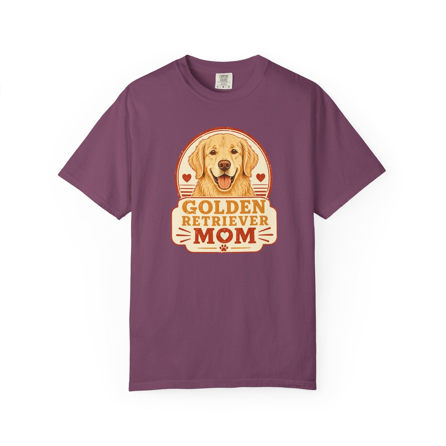 Golden Retriever Mom T-Shirt | Vintage Badge Dog Lover Graphic Tee