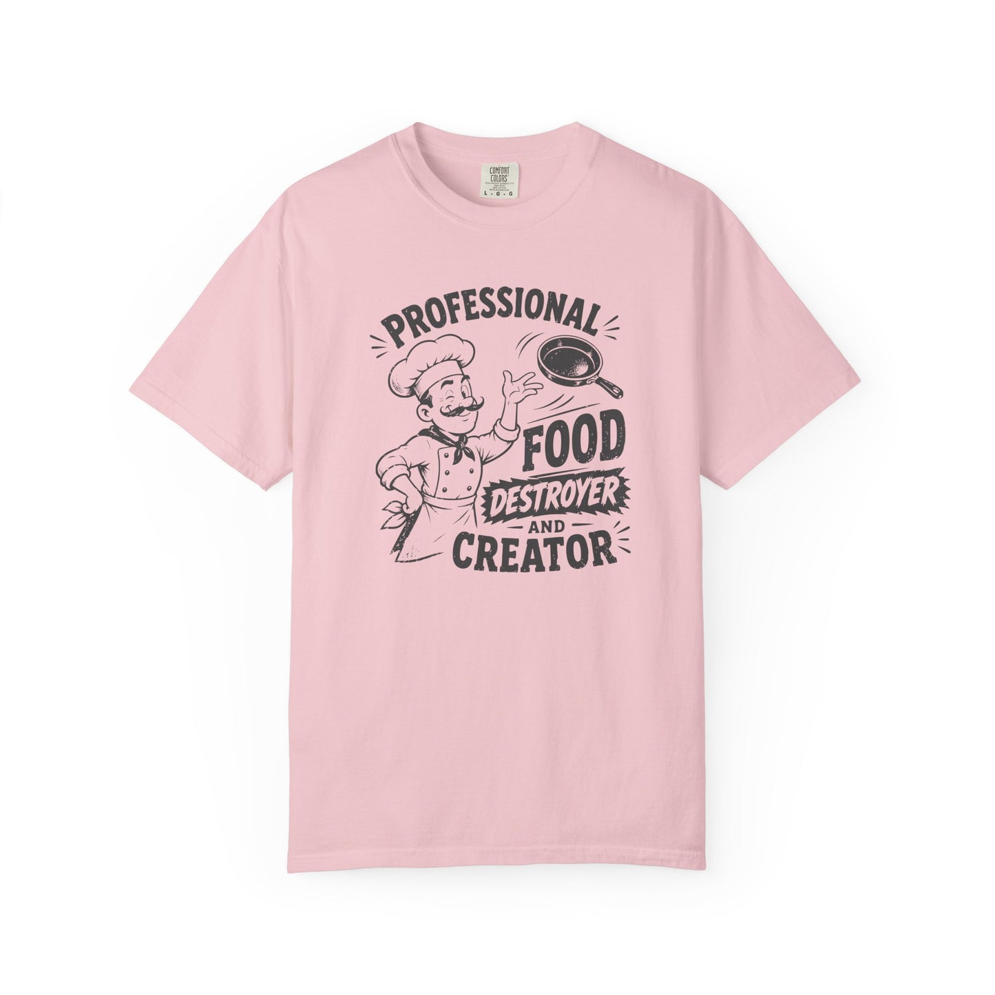 Professional Food Destroyer and Creator T-Shirt | Funny Vintage Chef Graphic Tee
