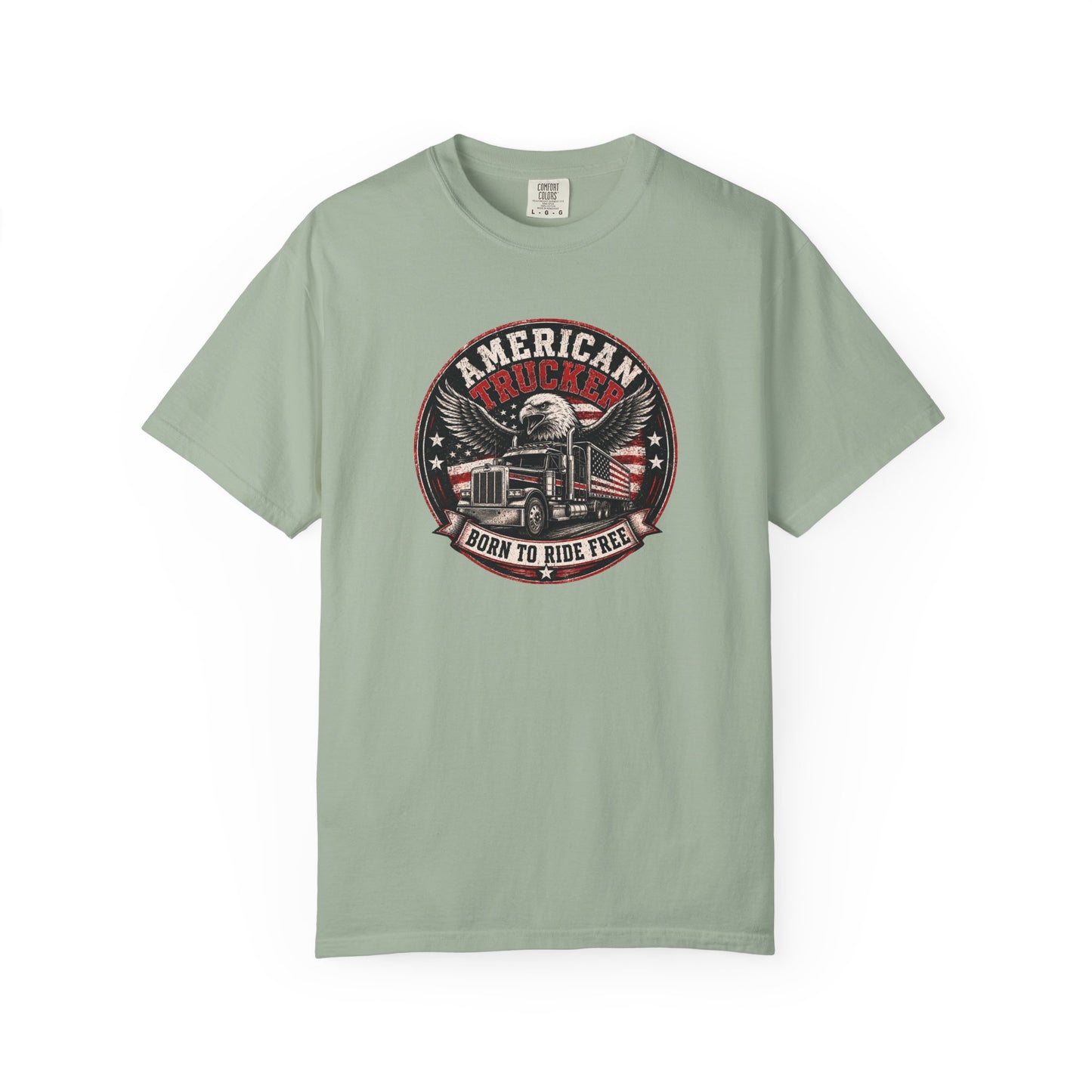 American Trucker 'Born to Ride Free' T-Shirt