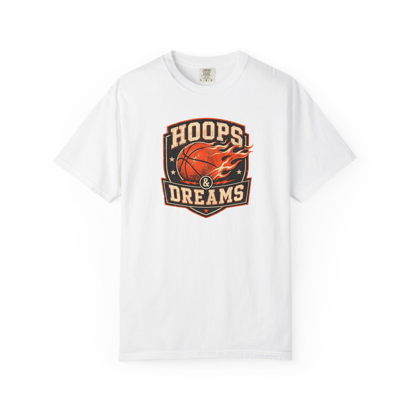 Hoops and Dreams Basketball T-Shirt | Vintage Retro Sports Graphic Tee