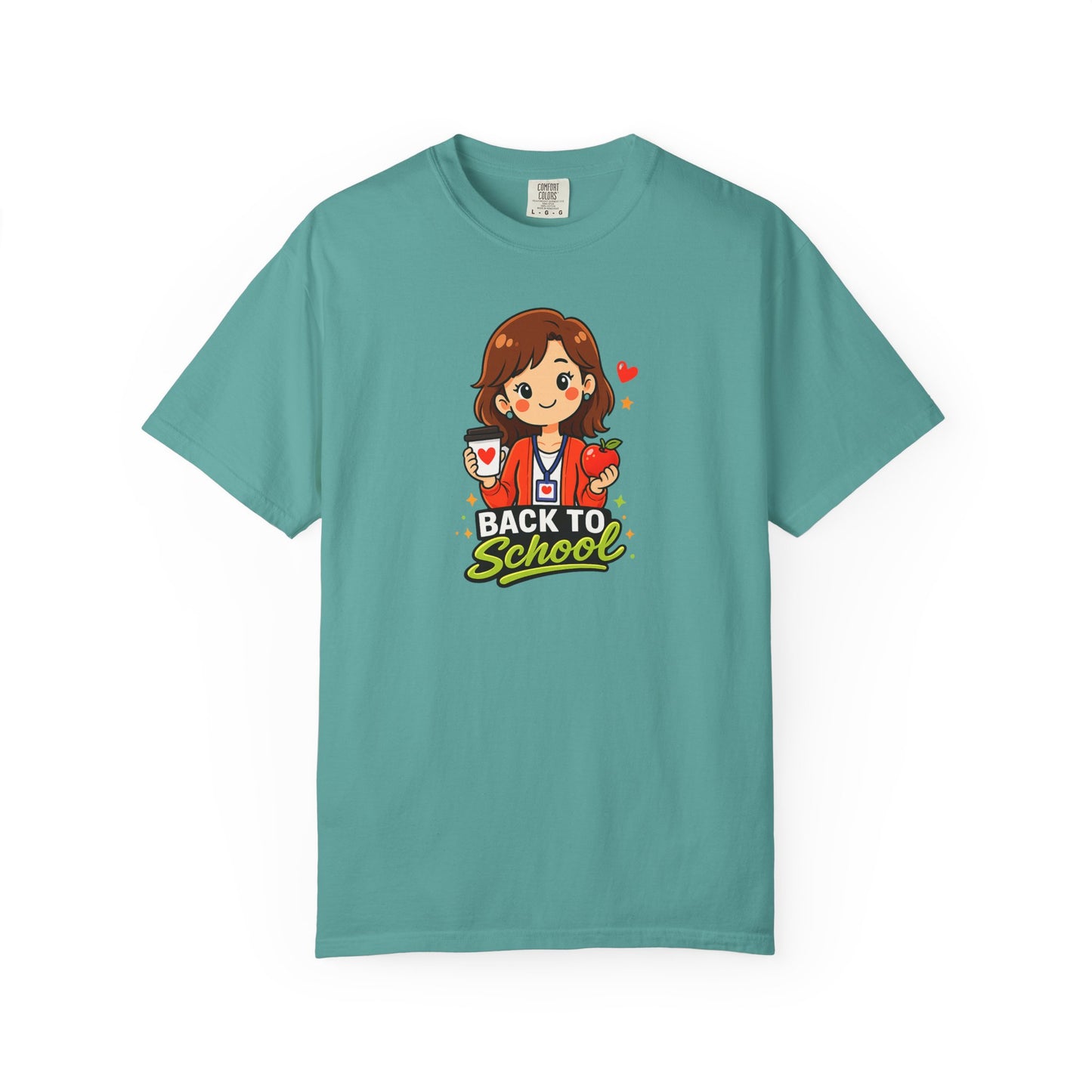 Cute Back to School Teacher Shirt – Coffee and Apple Graphic Tee