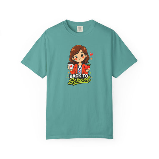 Cute Back to School Teacher Shirt – Coffee and Apple Graphic Tee