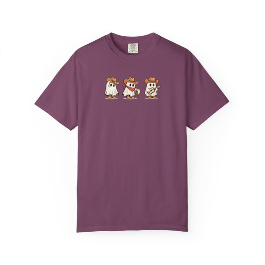Cowboy Duck Trio T-Shirt — Cute Western Cartoon Graphic Tee