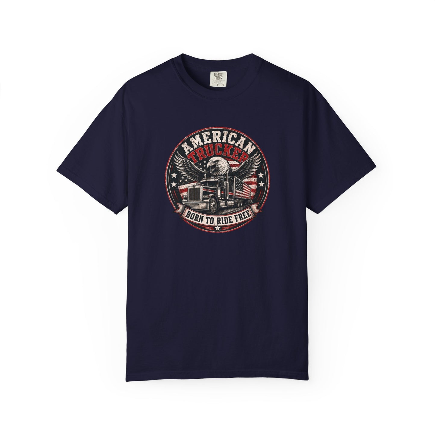 American Trucker 'Born to Ride Free' T-Shirt