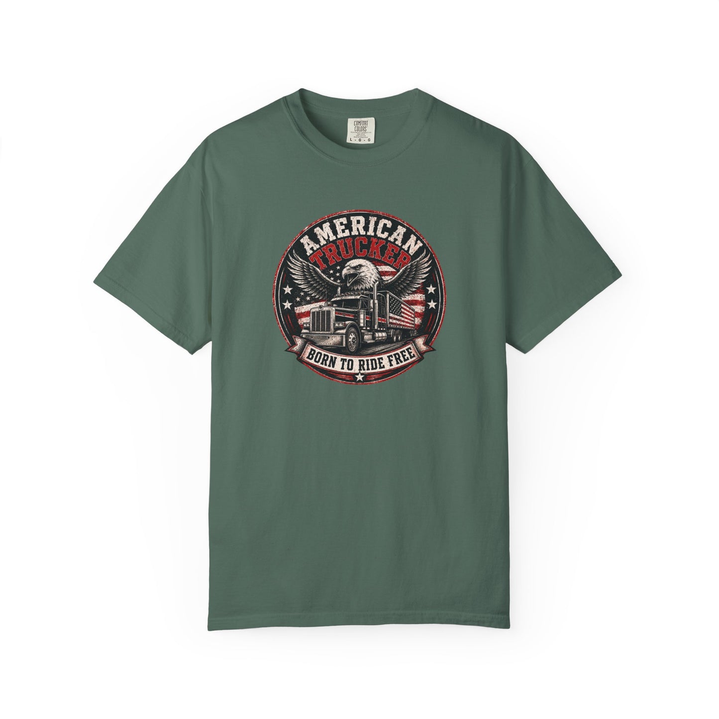 American Trucker 'Born to Ride Free' T-Shirt