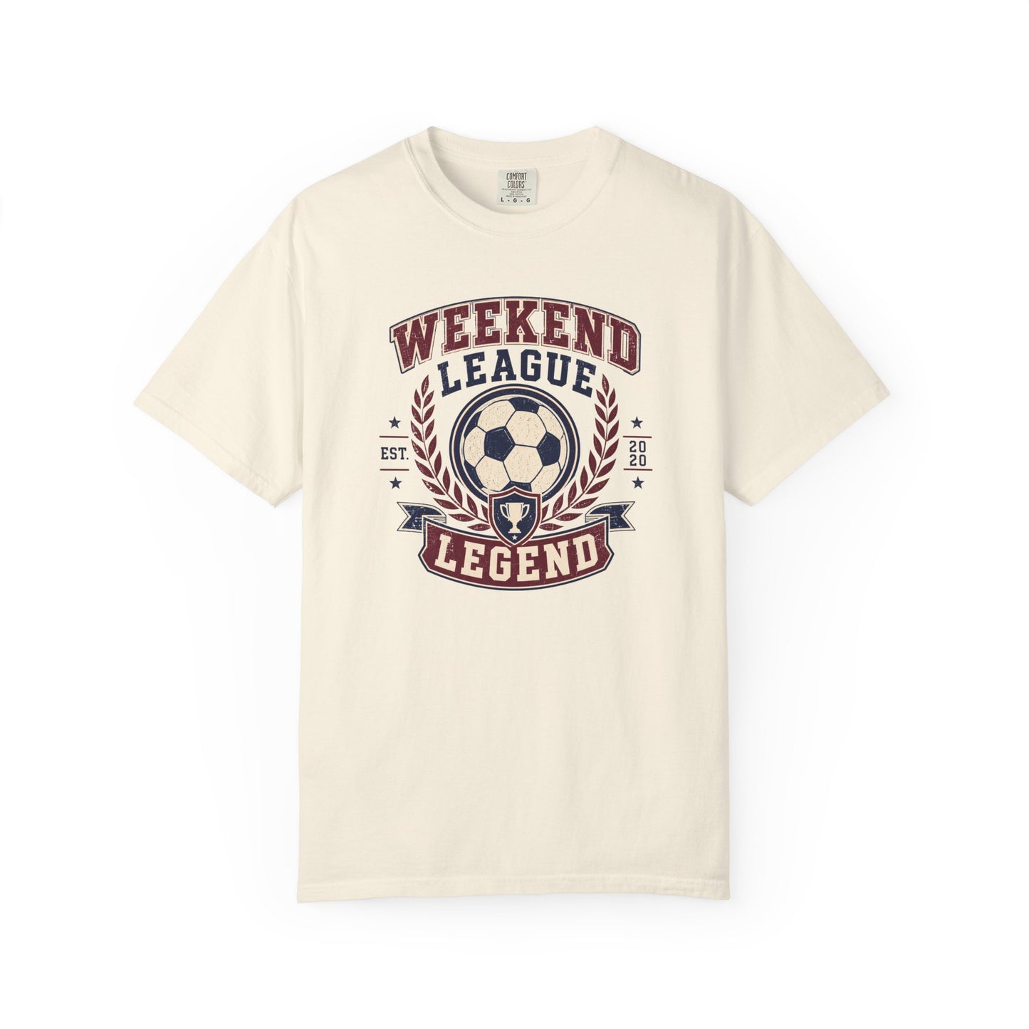 Weekend League Legend Soccer T-Shirt | Vintage Collegiate Soccer Graphic Tee