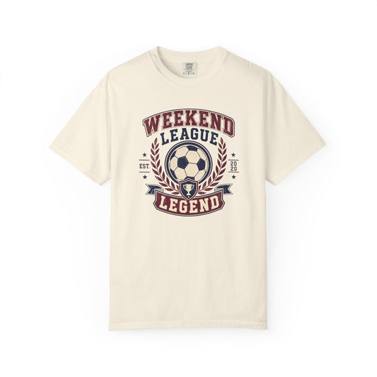 Weekend League Legend Soccer T-Shirt product mockup
