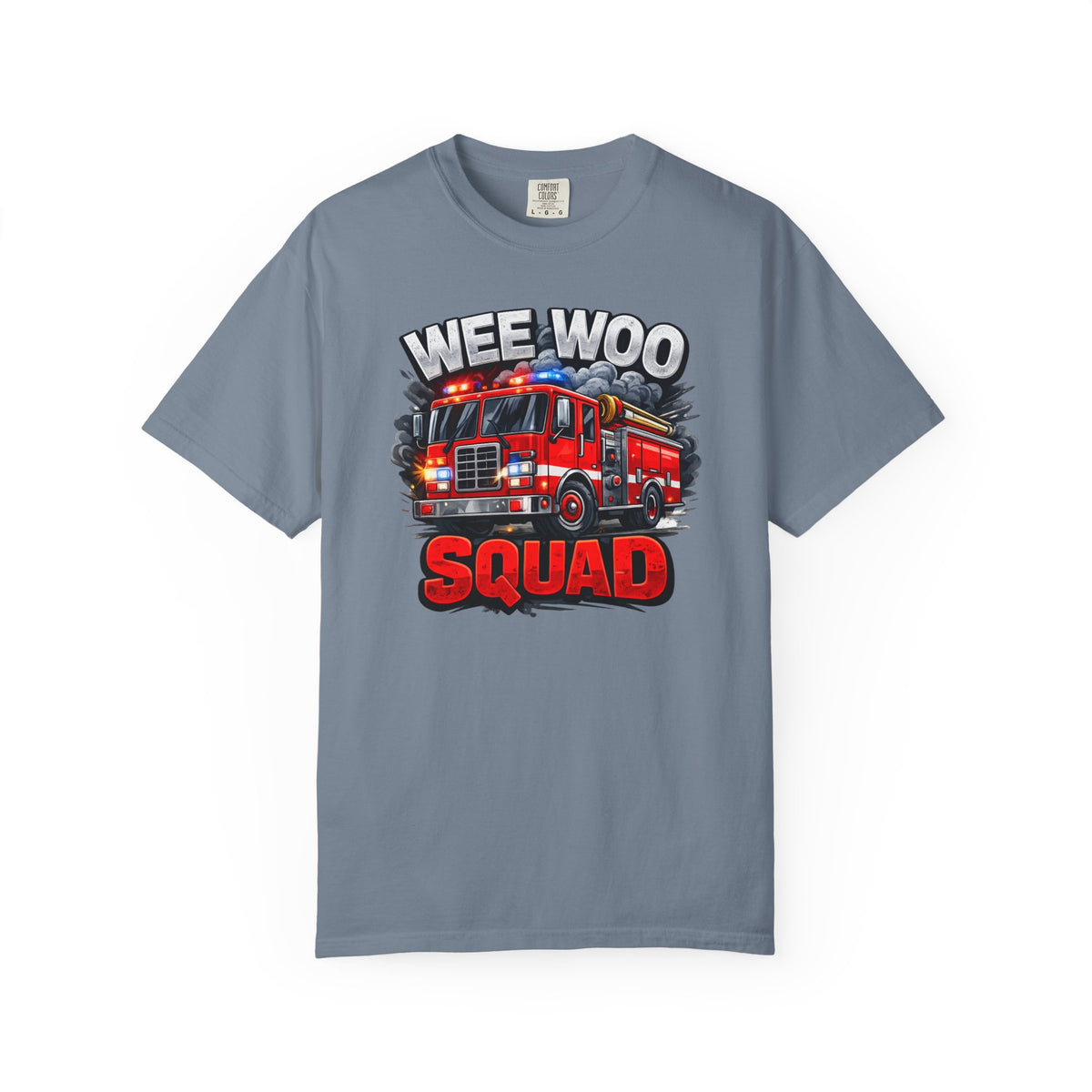 Wee Woo Squad Firefighter Shirt – Funny Fire Truck Graphic Tee