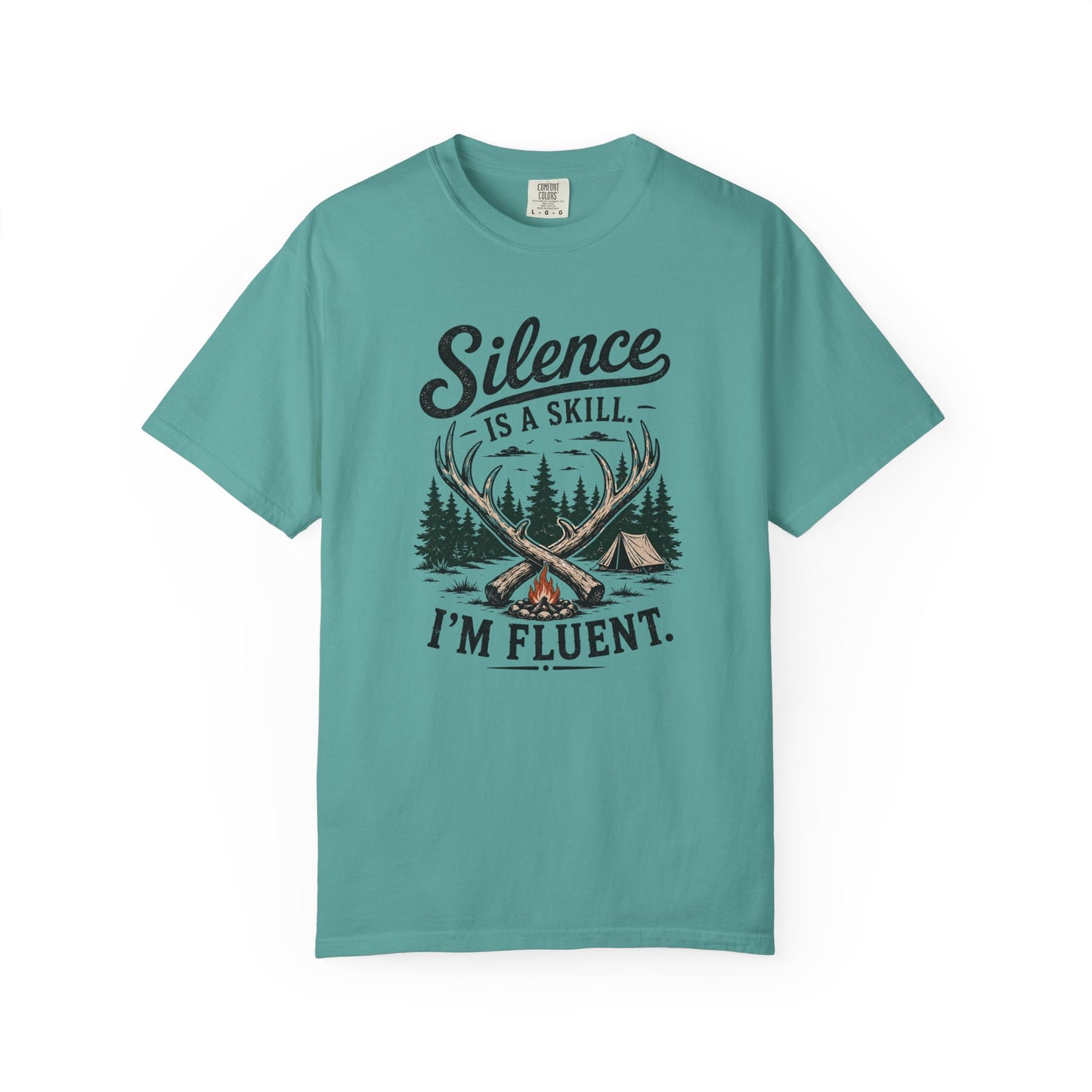 Silence Is a Skill Shirt – Funny Introvert Camping T-Shirt