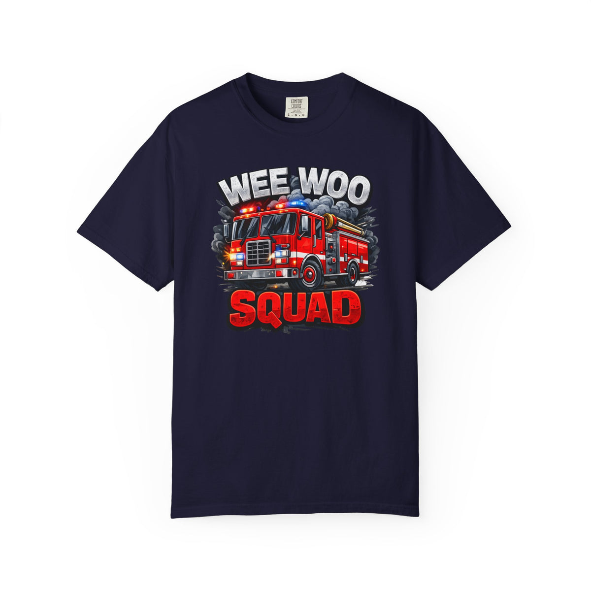 Wee Woo Squad Firefighter Shirt – Funny Fire Truck Graphic Tee