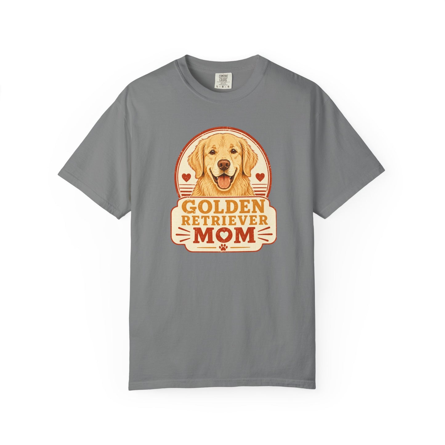 Golden Retriever Mom T-Shirt | Vintage Badge Dog Lover Graphic Tee
