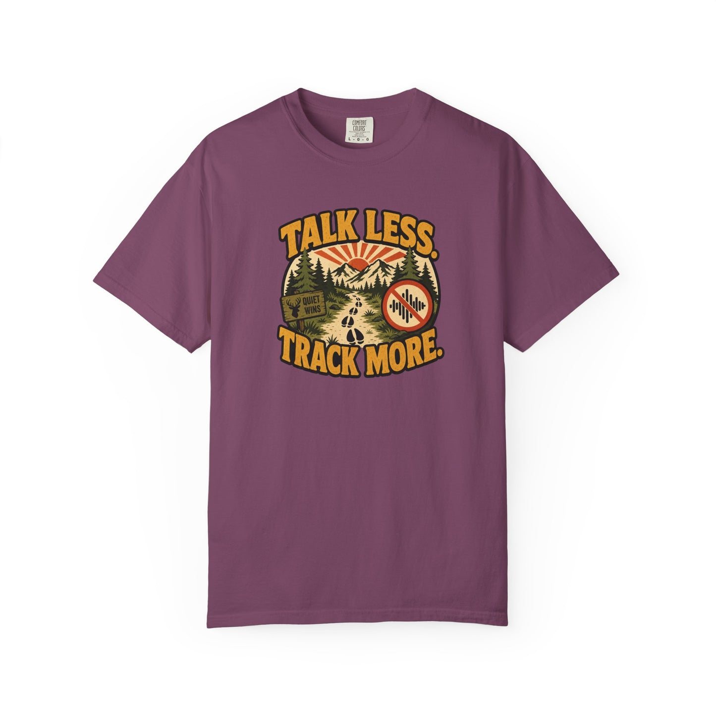 Talk Less Track More T-Shirt — Outdoor Trail Running & Hiking Graphic Tee