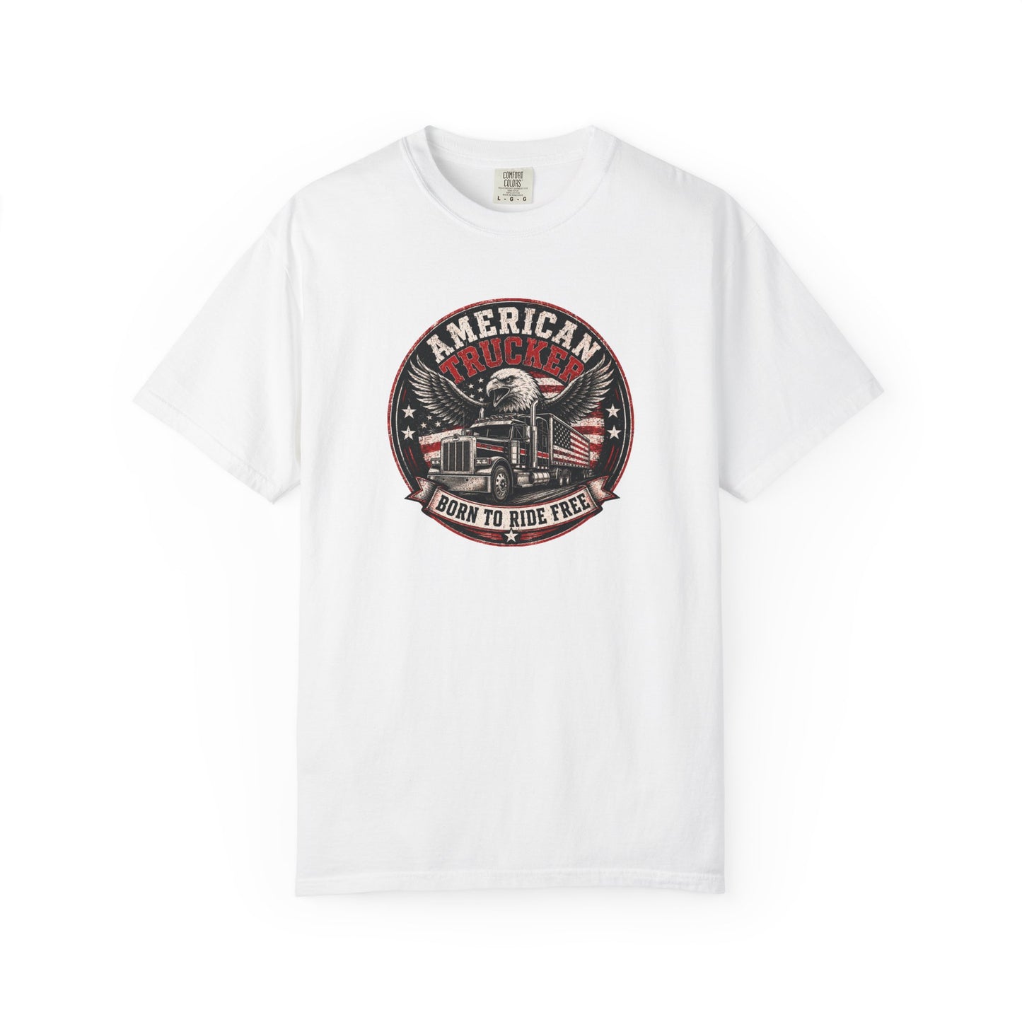 American Trucker 'Born to Ride Free' T-Shirt