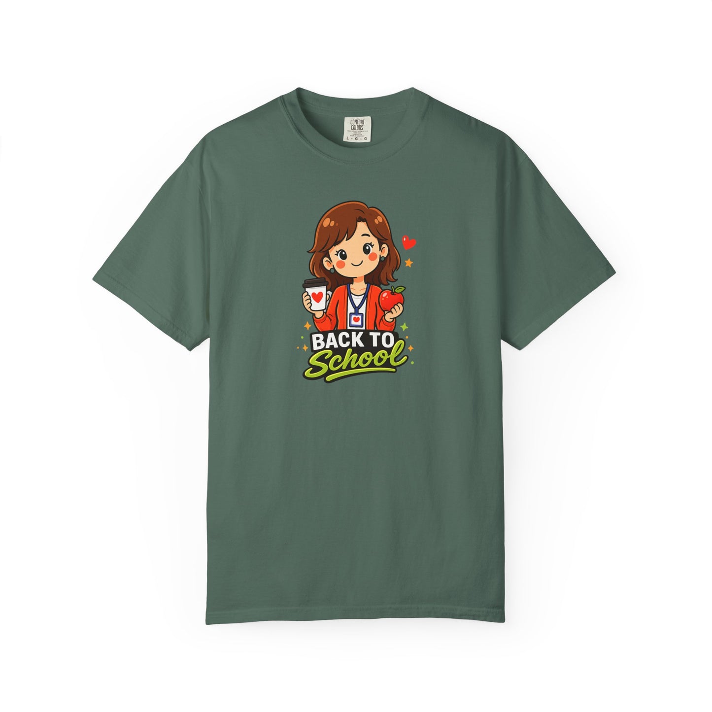 Cute Back to School Teacher Shirt – Coffee and Apple Graphic Tee