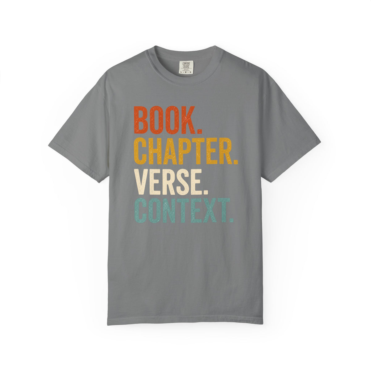 Book Chapter Verse Context T-Shirt product mockup