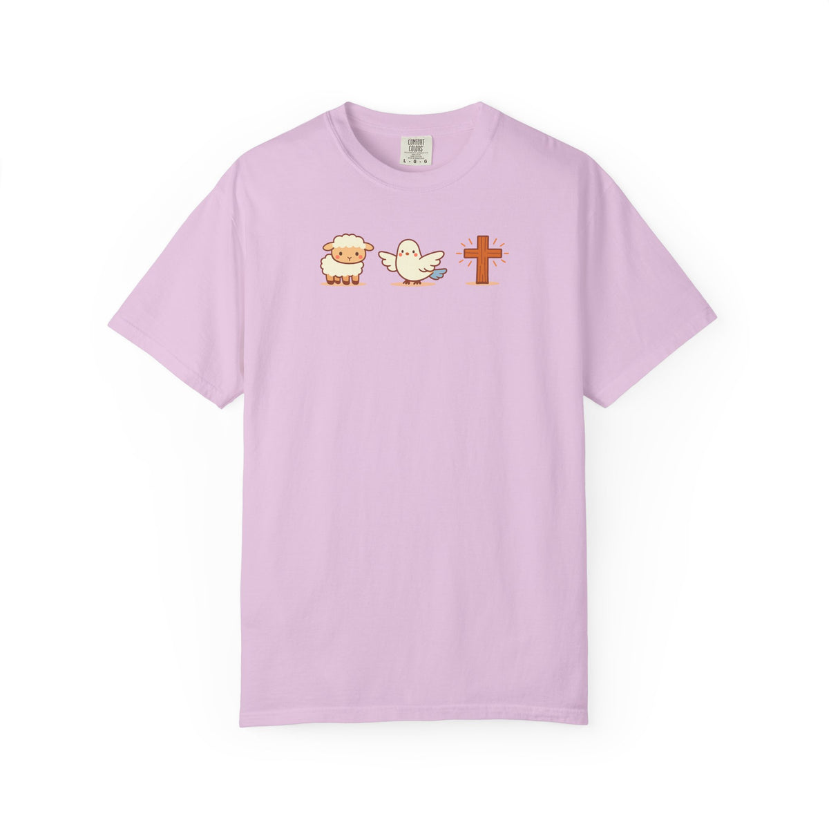 Symbols of Faith – Lamb, Dove & Cross T-Shirt