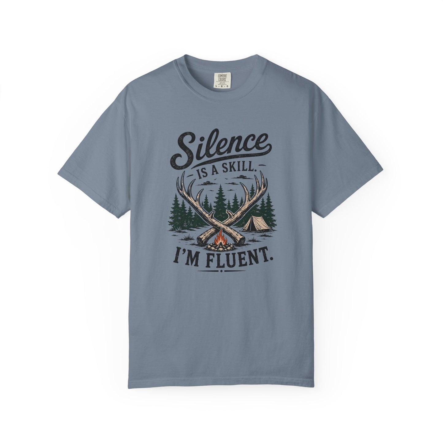 Silence Is a Skill Shirt – Funny Introvert Camping T-Shirt