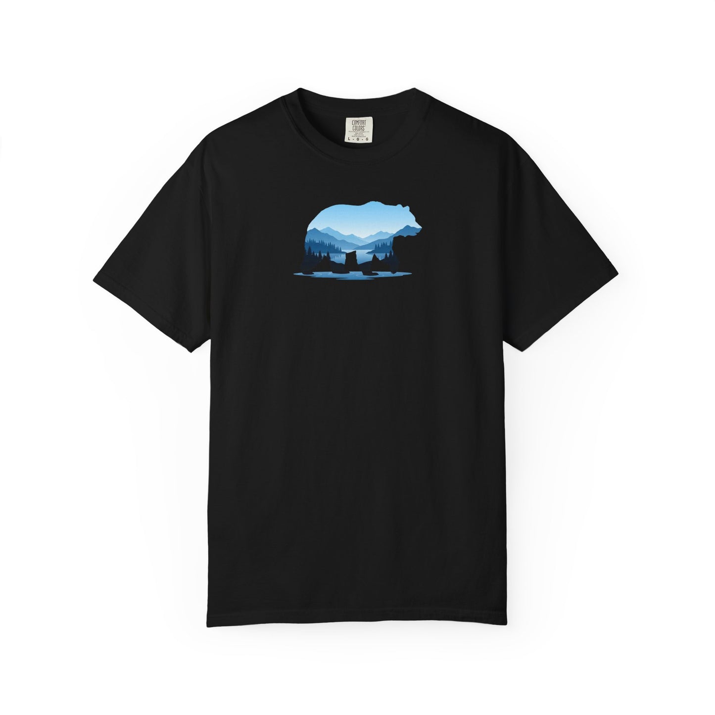 Bear Mountain Double Exposure T-Shirt | Wildlife Nature Graphic Tee