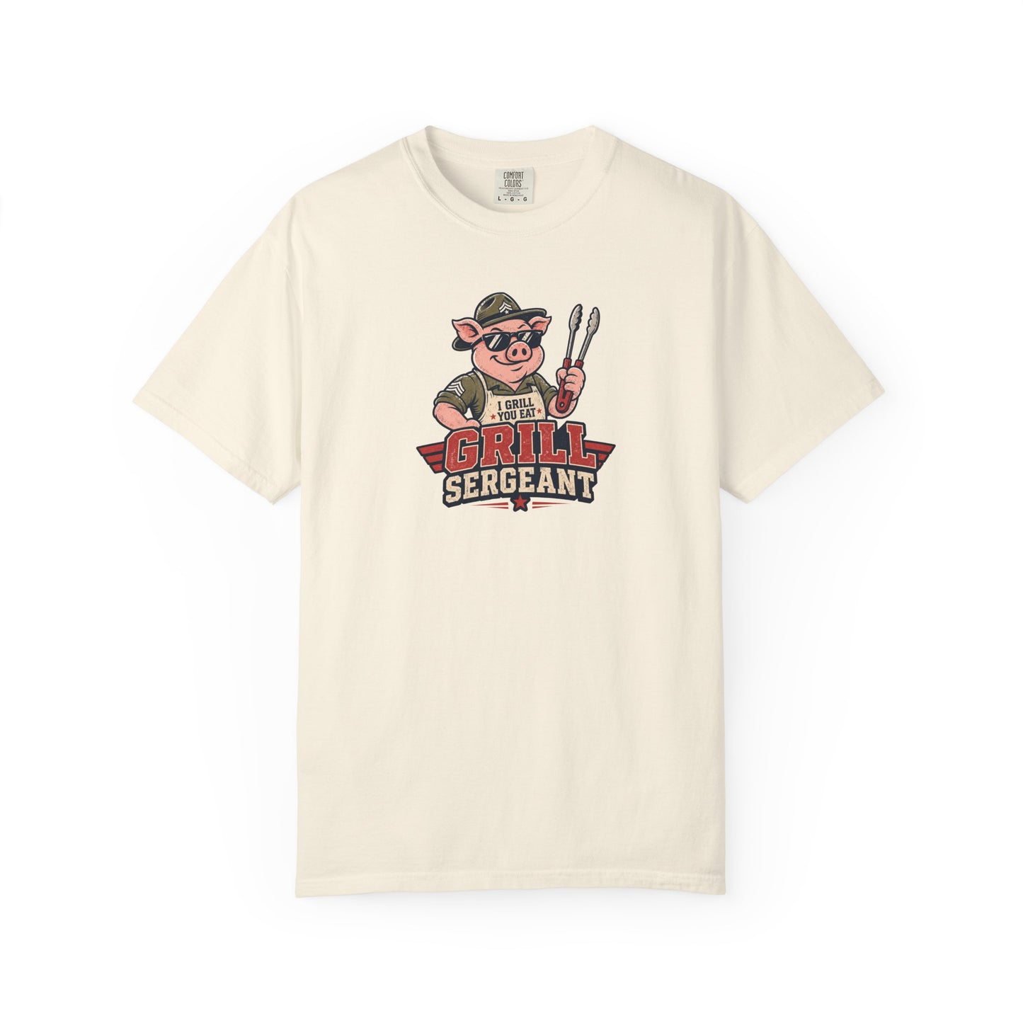 Grill Sergeant Shirt – Funny BBQ Pig Grilling T-Shirt