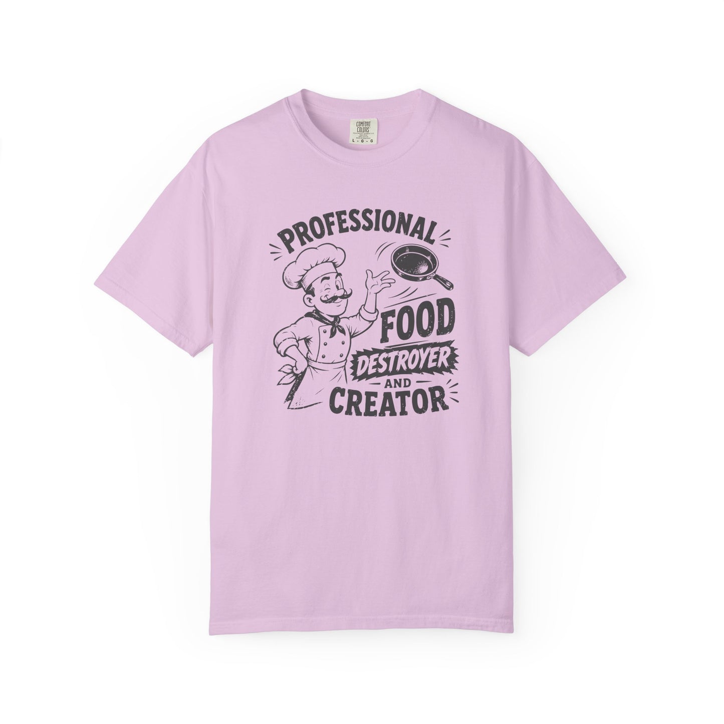 Professional Food Destroyer and Creator T-Shirt | Funny Vintage Chef Graphic Tee