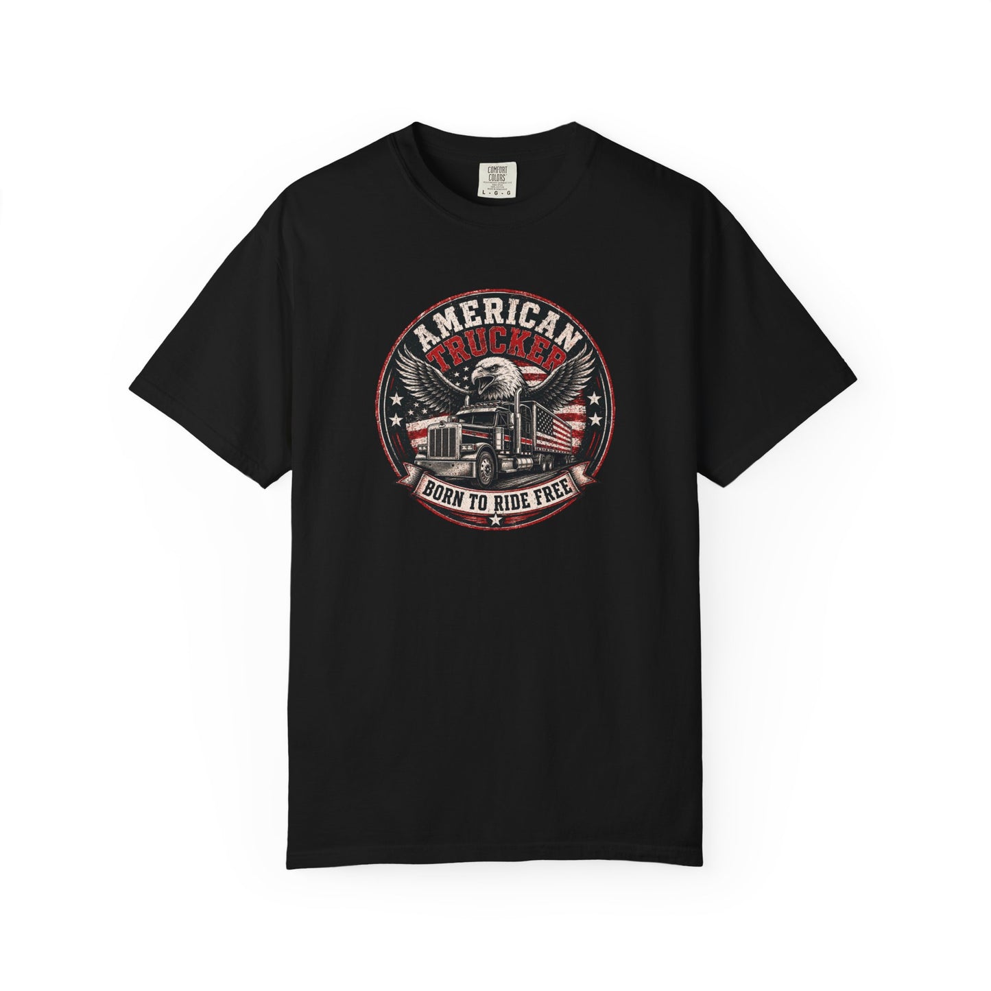 American Trucker 'Born to Ride Free' T-Shirt