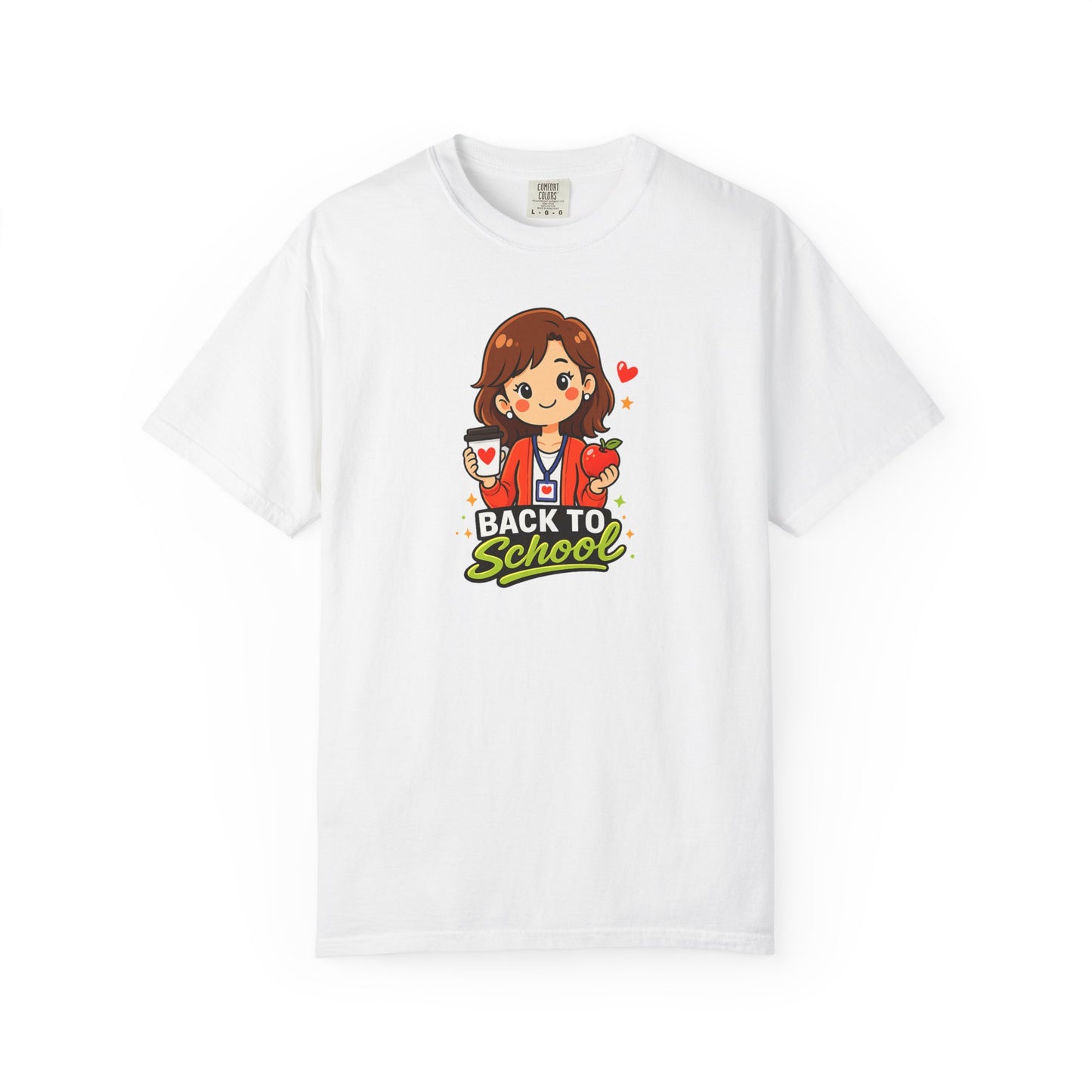 Cute Back to School Teacher Shirt – Coffee and Apple Graphic Tee