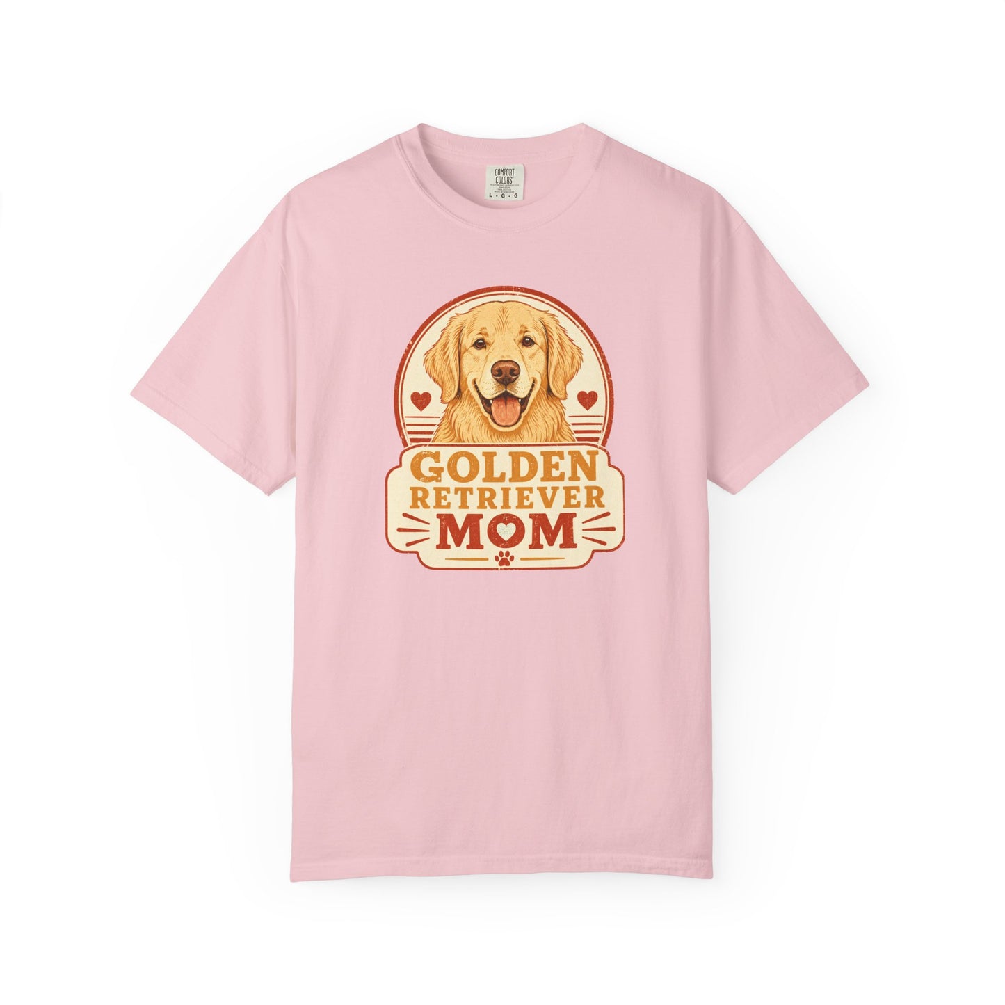 Golden Retriever Mom T-Shirt | Vintage Badge Dog Lover Graphic Tee