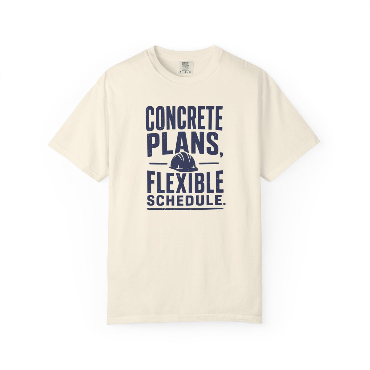 Concrete Plans Flexible Schedule T-Shirt product mockup