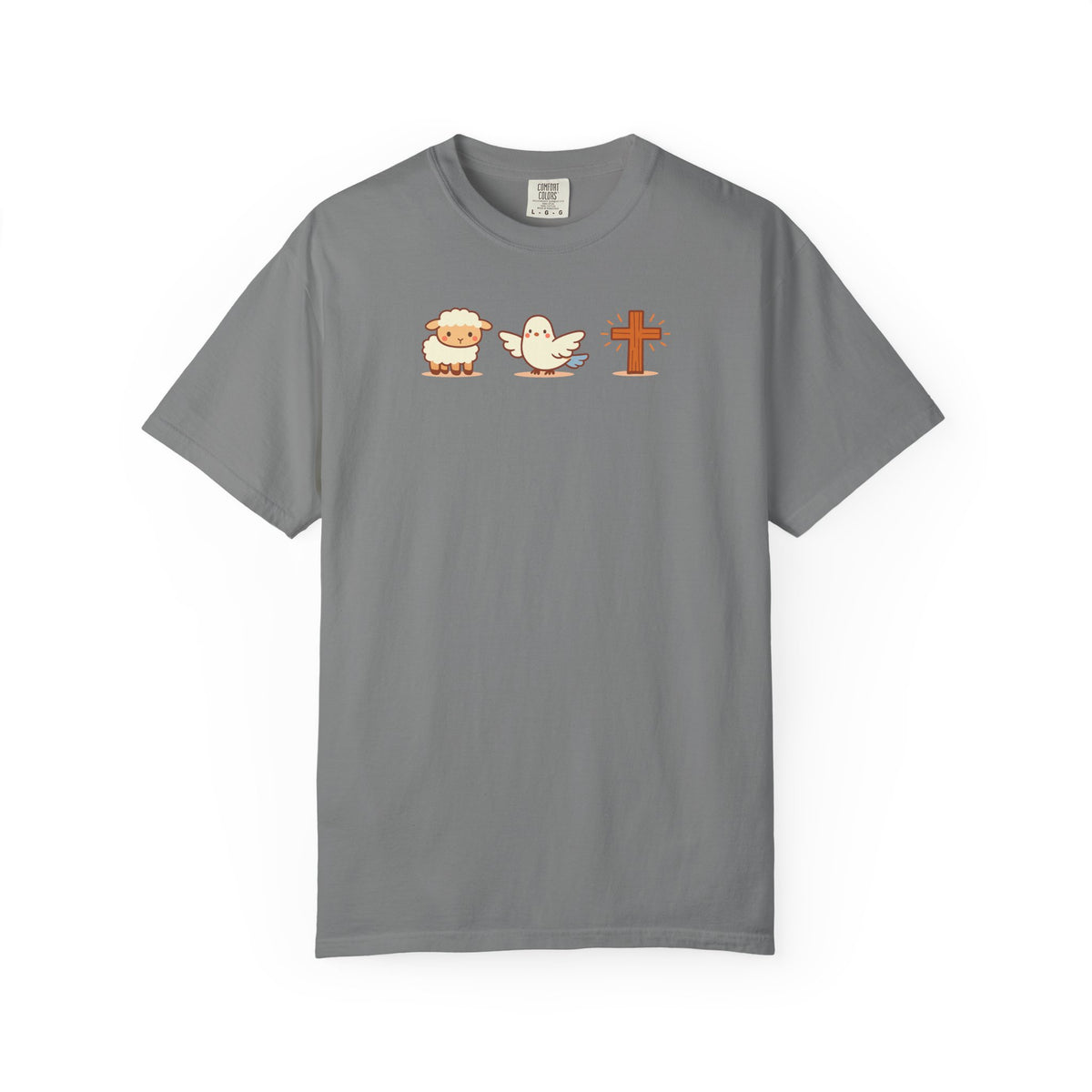 Symbols of Faith – Lamb, Dove & Cross T-Shirt
