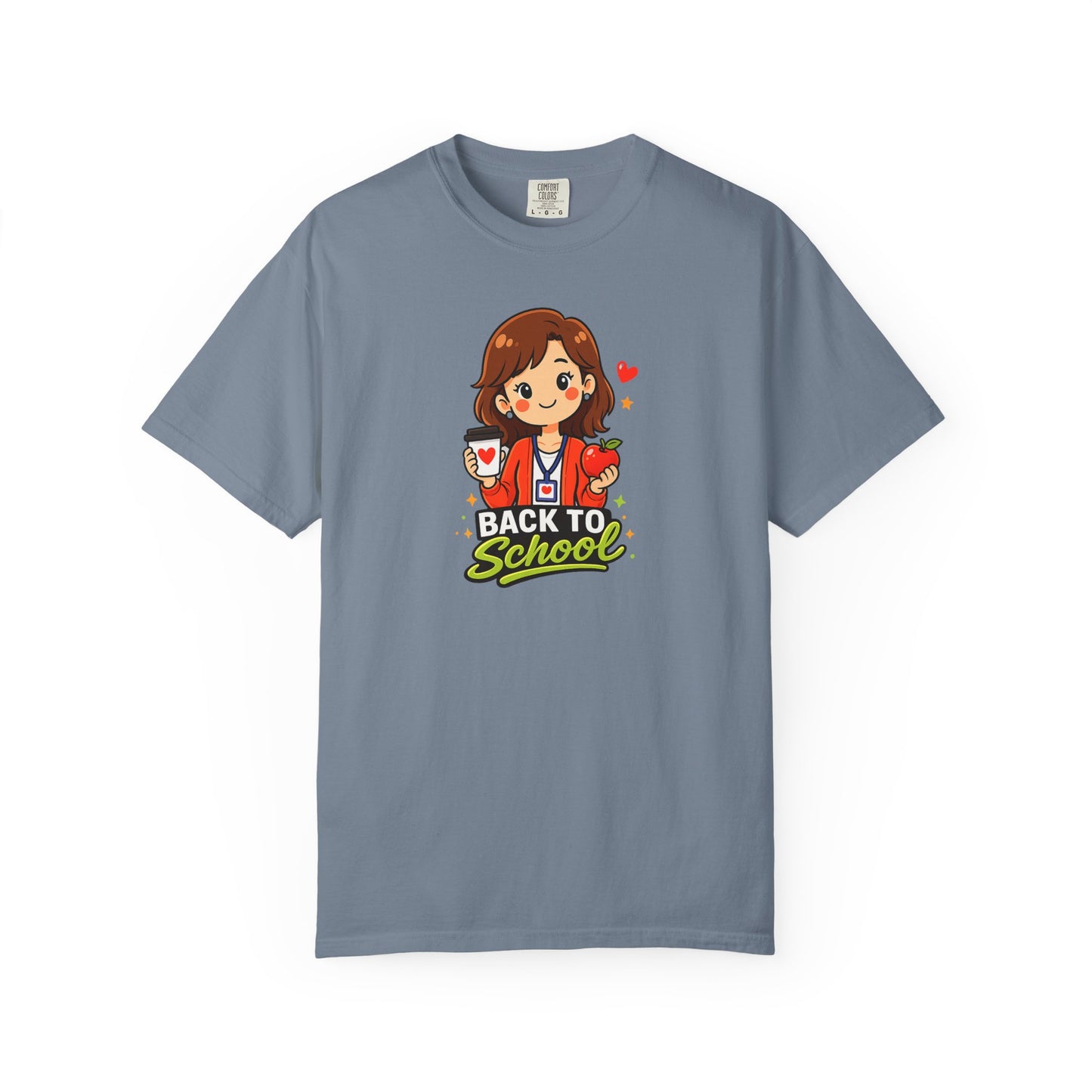Cute Back to School Teacher Shirt – Coffee and Apple Graphic Tee